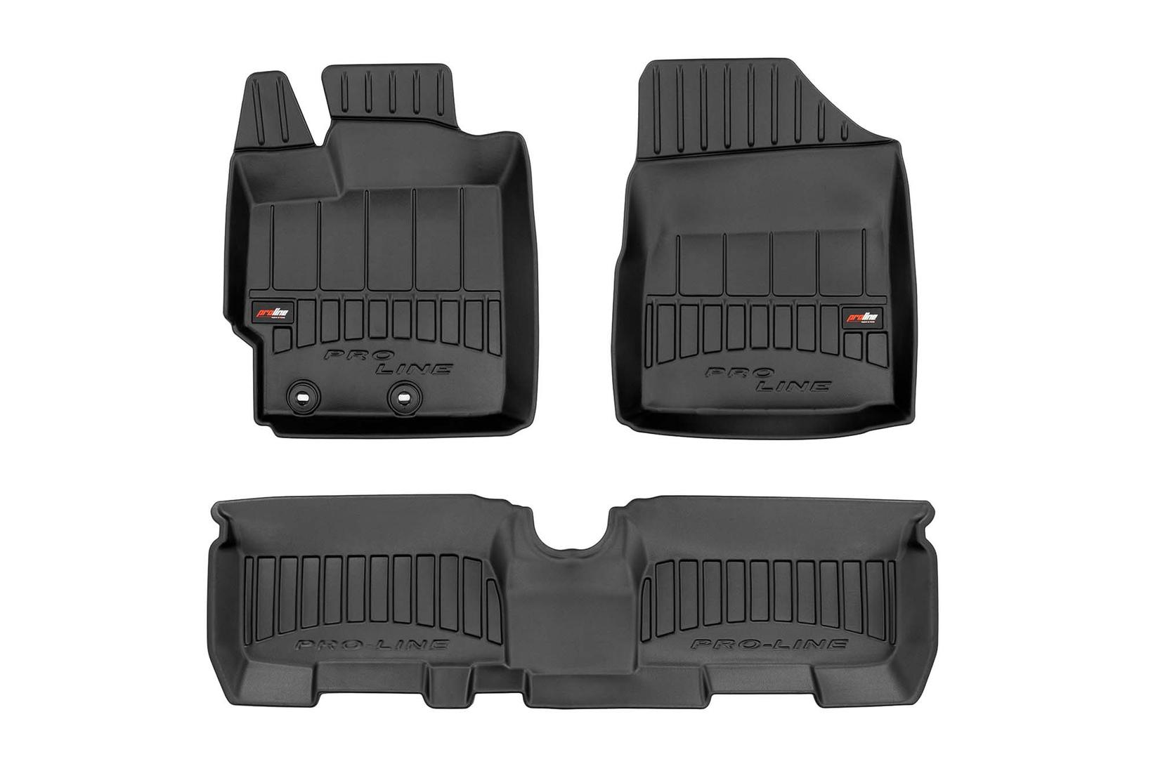 FROGUM 3D Гумени патосници за Toyota Yaris 2005-2011 3 дела црни