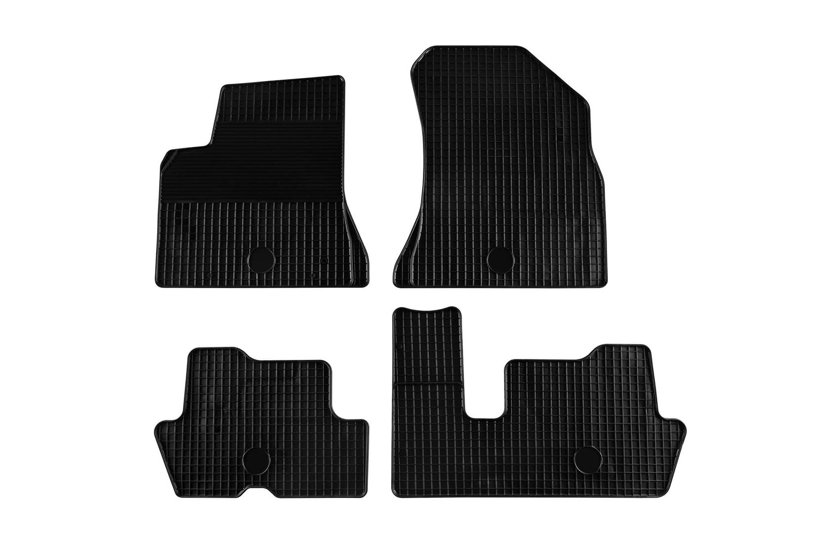 GUMARNY ZUBRI Гумени патосници за Peugeot 3008 2008-2016 5008 2010-2016 4 дела црни