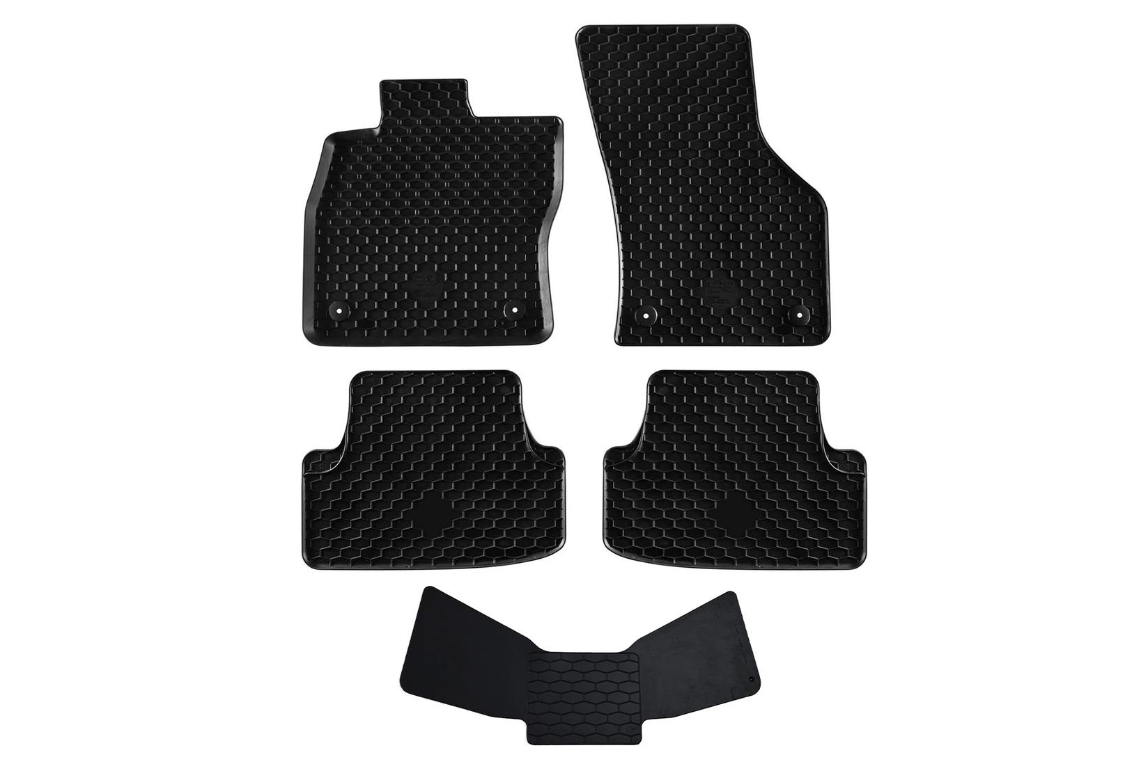 GUMARNY ZUBRI Гумени патосници за VW Golf VII Audi A3 Seat Leon 2012-2019 Golf VIII Audi A3 по 2020г 5 дела