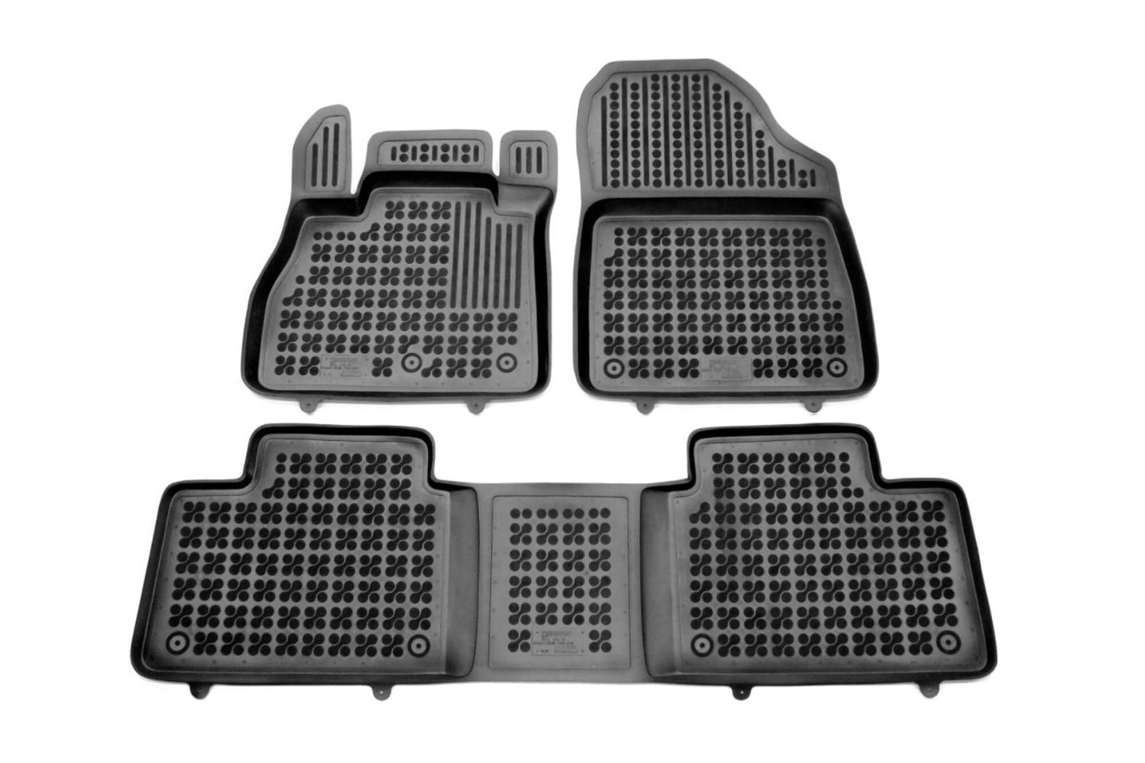 REZAW-PLAST Гумени патосници за Renault Scenic по 2016 година 3 дела црни