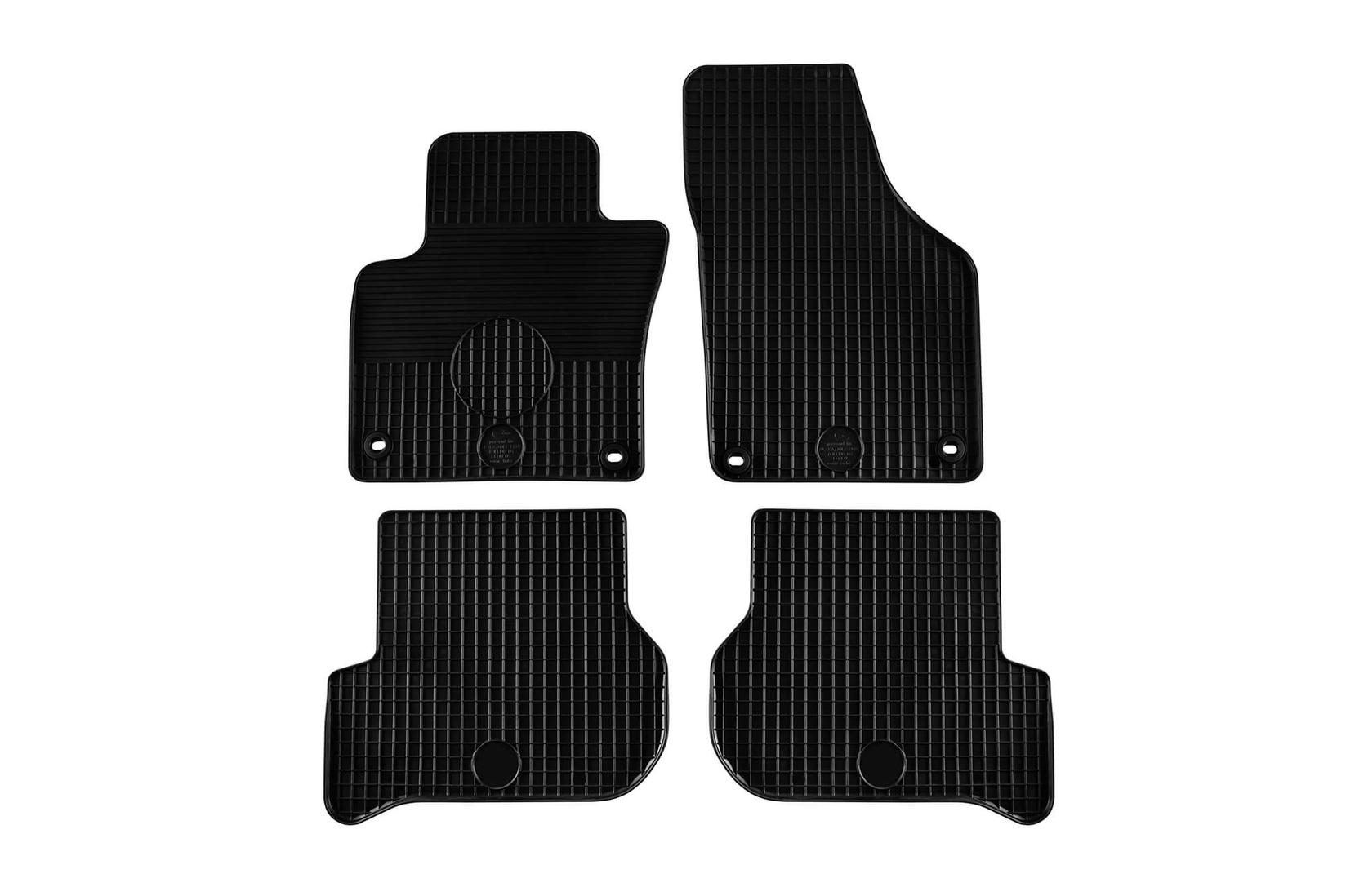 GUMARNY ZUBRI Гумени патосници за VW Golf Plus 2004-2009 4 дела црни со овални отвори