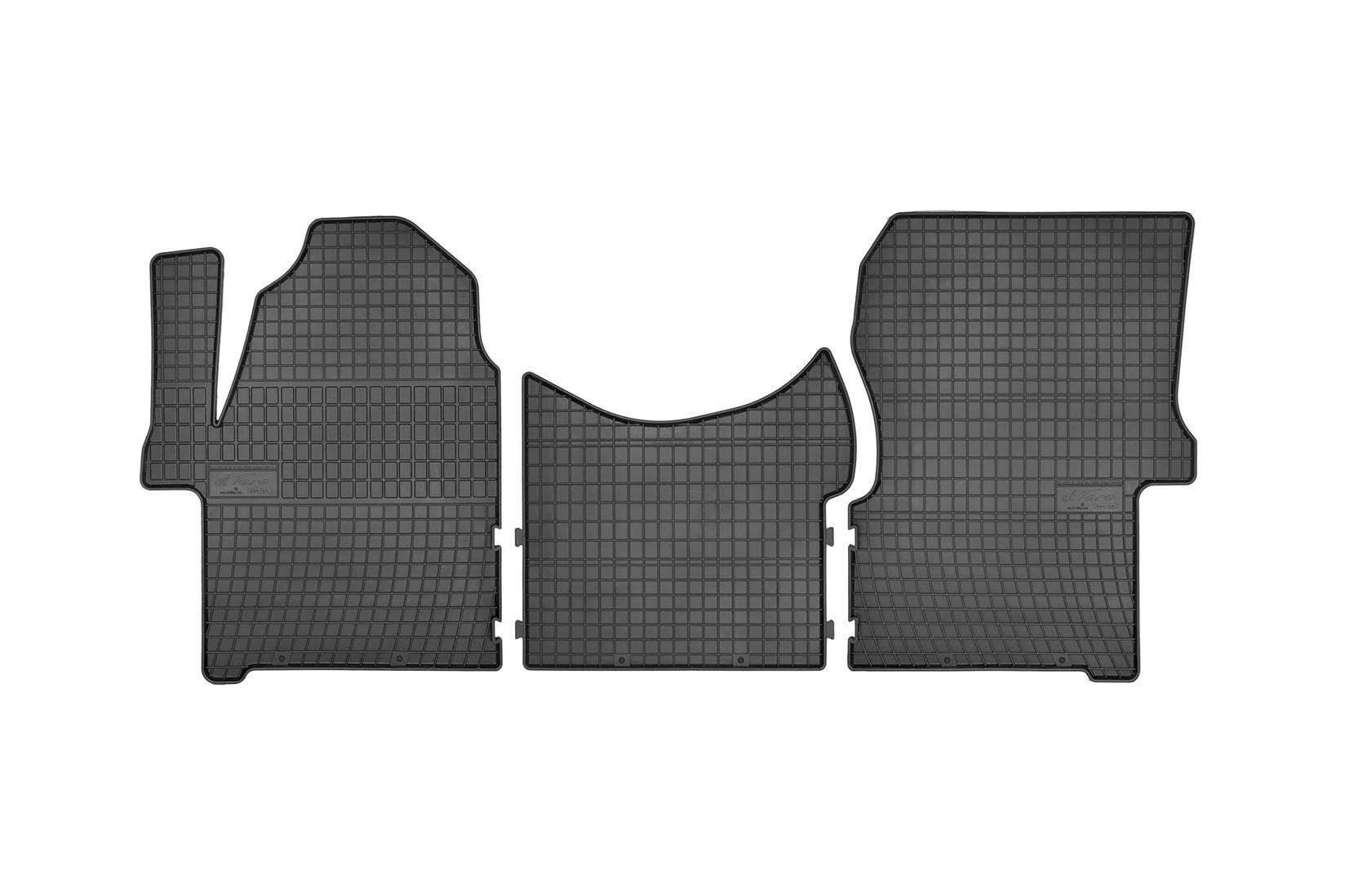 FROGUM Гумени патосници за Mercedes Sprinter VW Crafter по 2006 година 3 дела црни