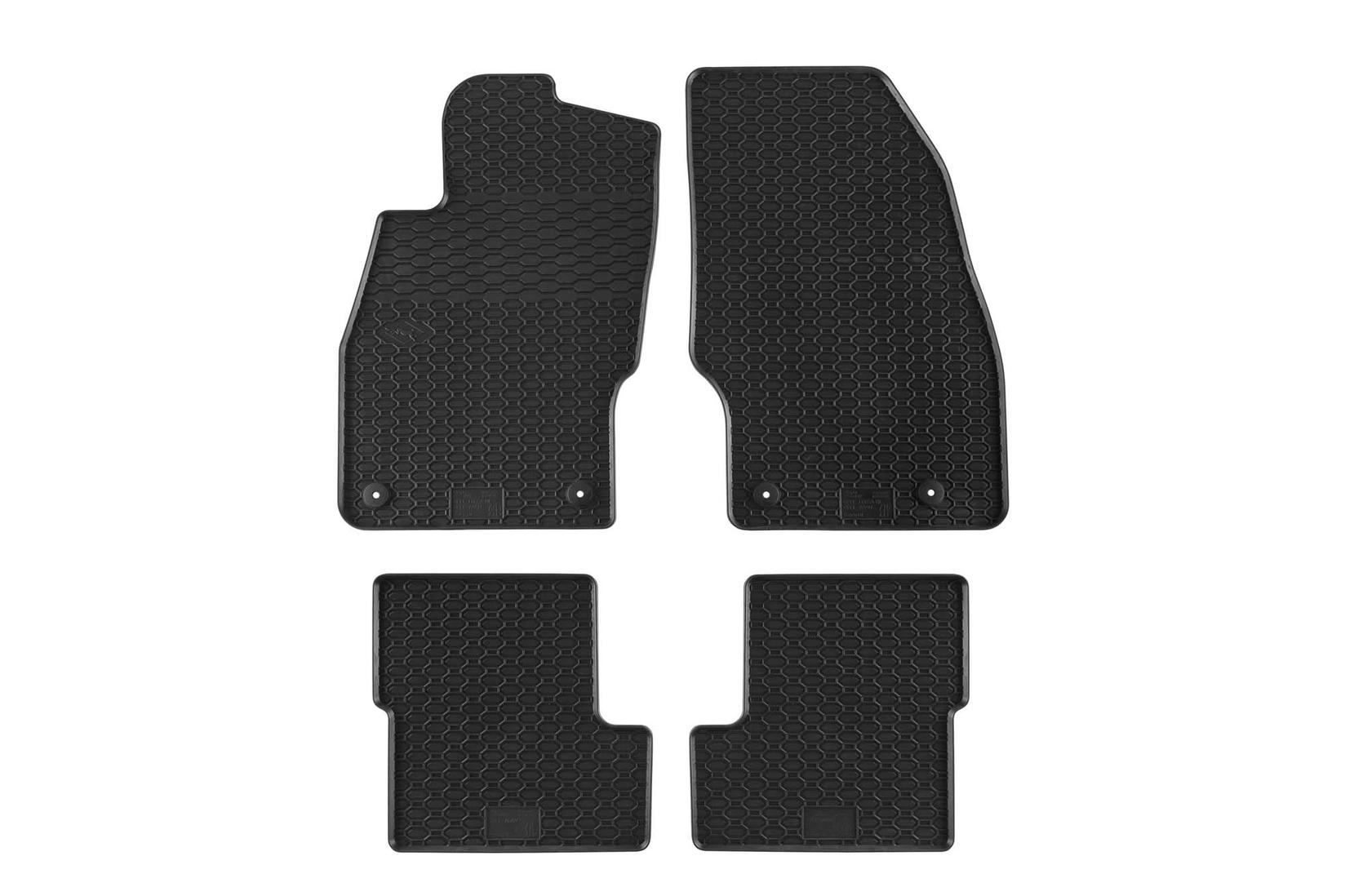 GEYER & HOSAJA Гумени патосници за Opel Adam 2013-2019 4 дела црни