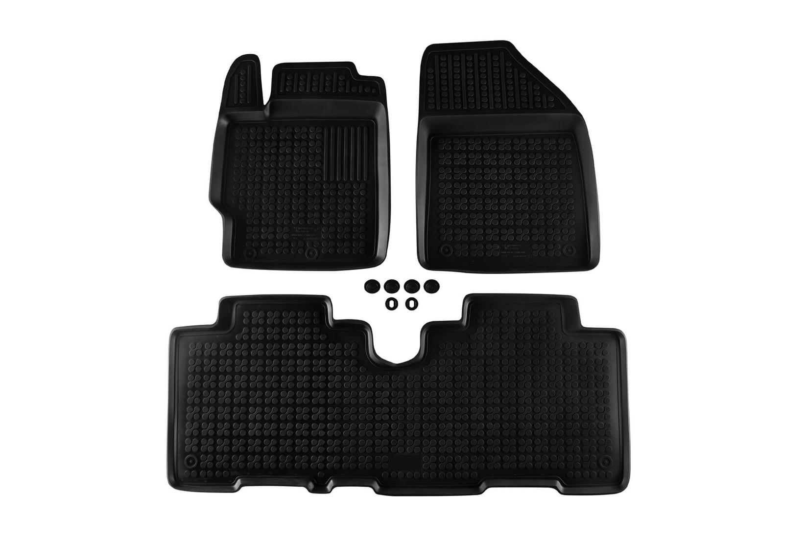 REZAW-PLAST Гумени патосници за Toyota Verсо S 2010-2017 3 дела црни