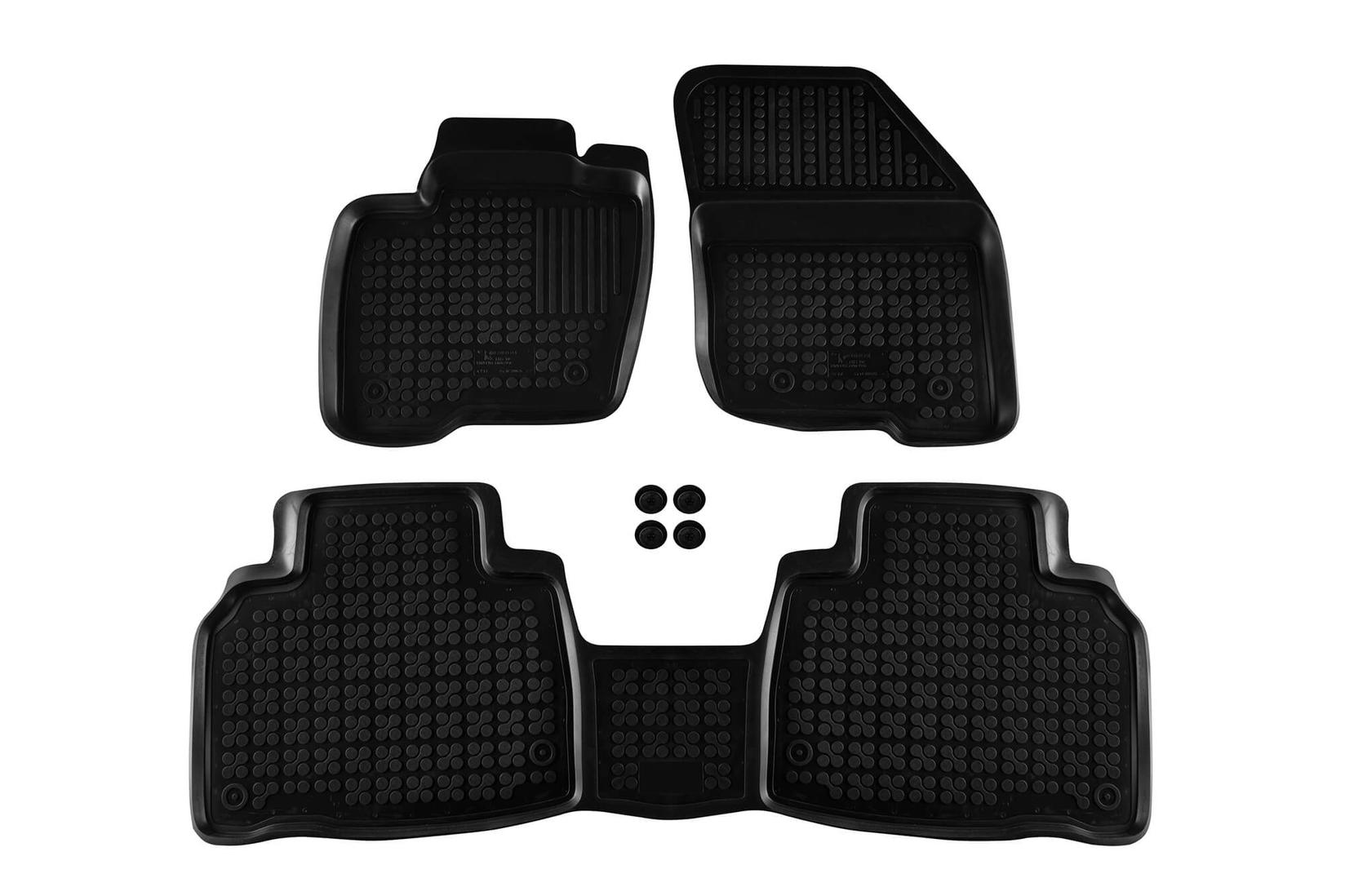 REZAW-PLAST Гумени патосници за Ford Edge по 2016 година 3 дела црни