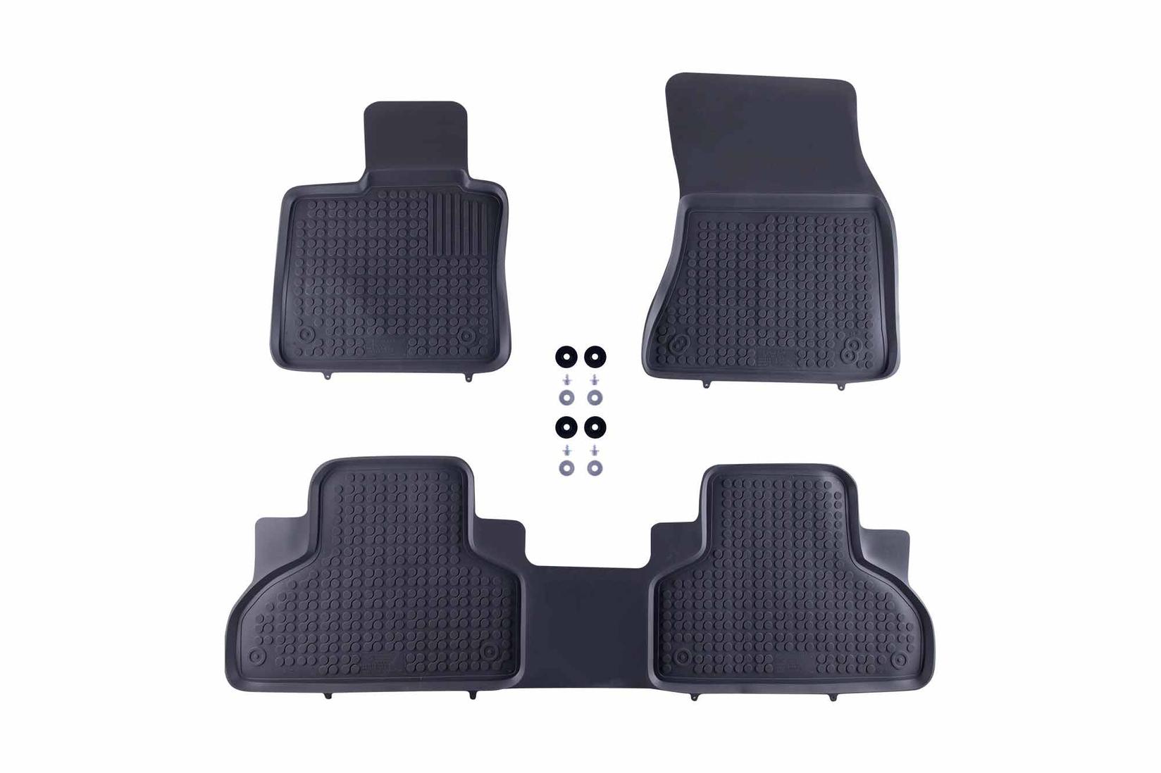 REZAW-PLAST Гумени патосници за BMW X5 F15 2013-2018 X6 F16 2014-2019 3 дела сиви