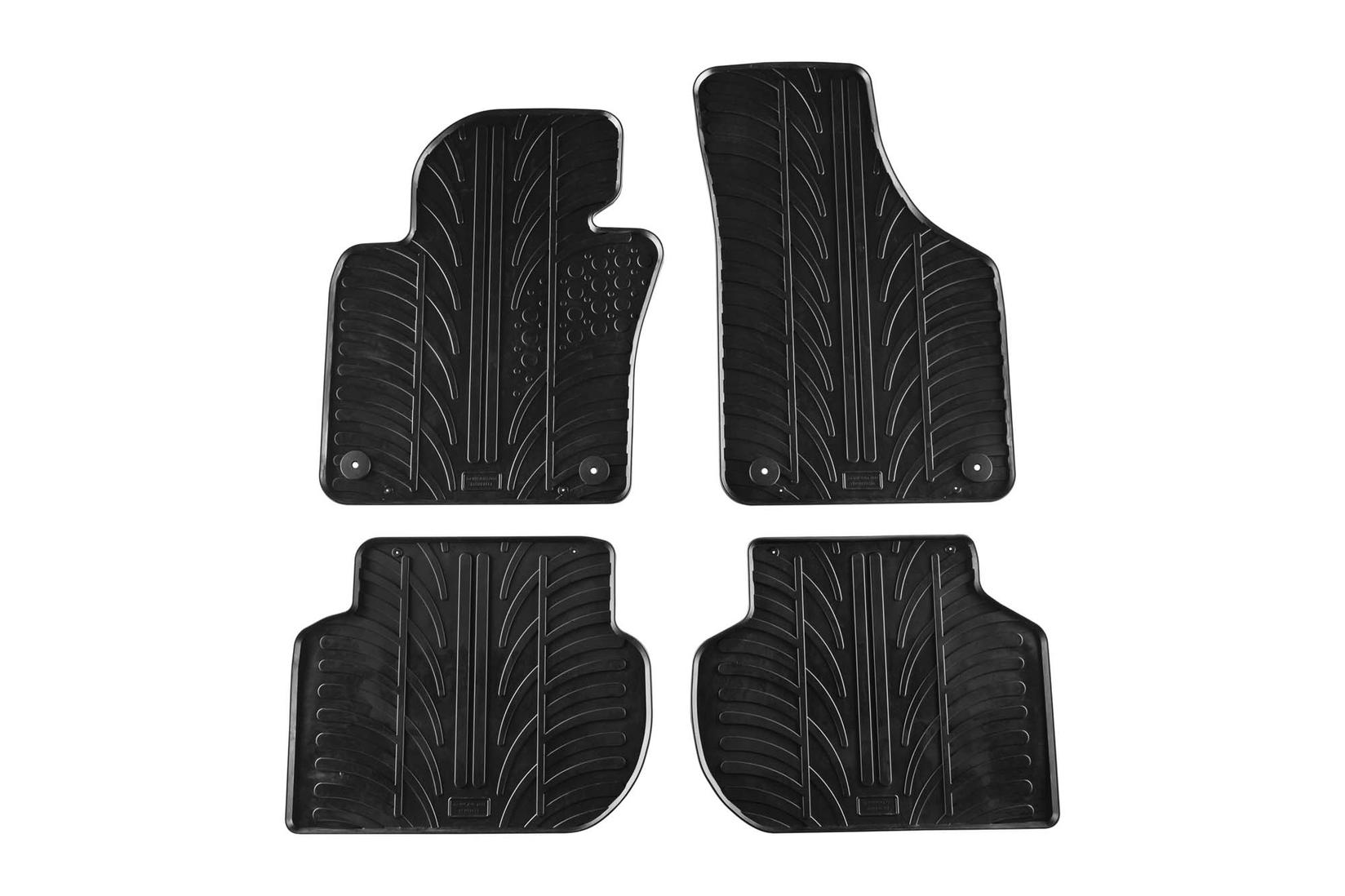 GLEDRING Гумени патосници за VW Jetta по 2011 година 4 дела црни