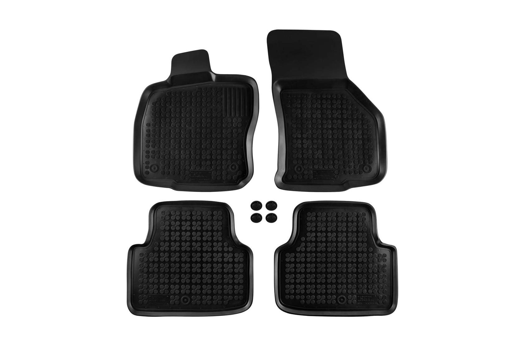 REZAW-PLAST Гумени патосници за Skoda Octavia 2013-2019 Octavia по 2019 година 4 дела црни
