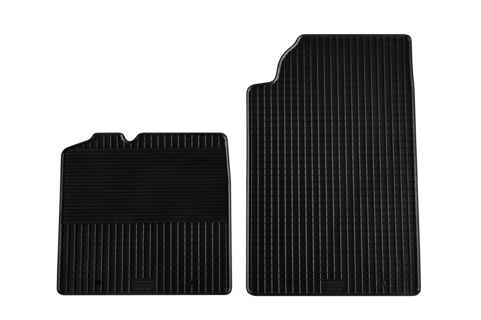 GUMARNY ZUBRI Гумени патосници за Smart ForTwo по 2010 година 2 дела црни