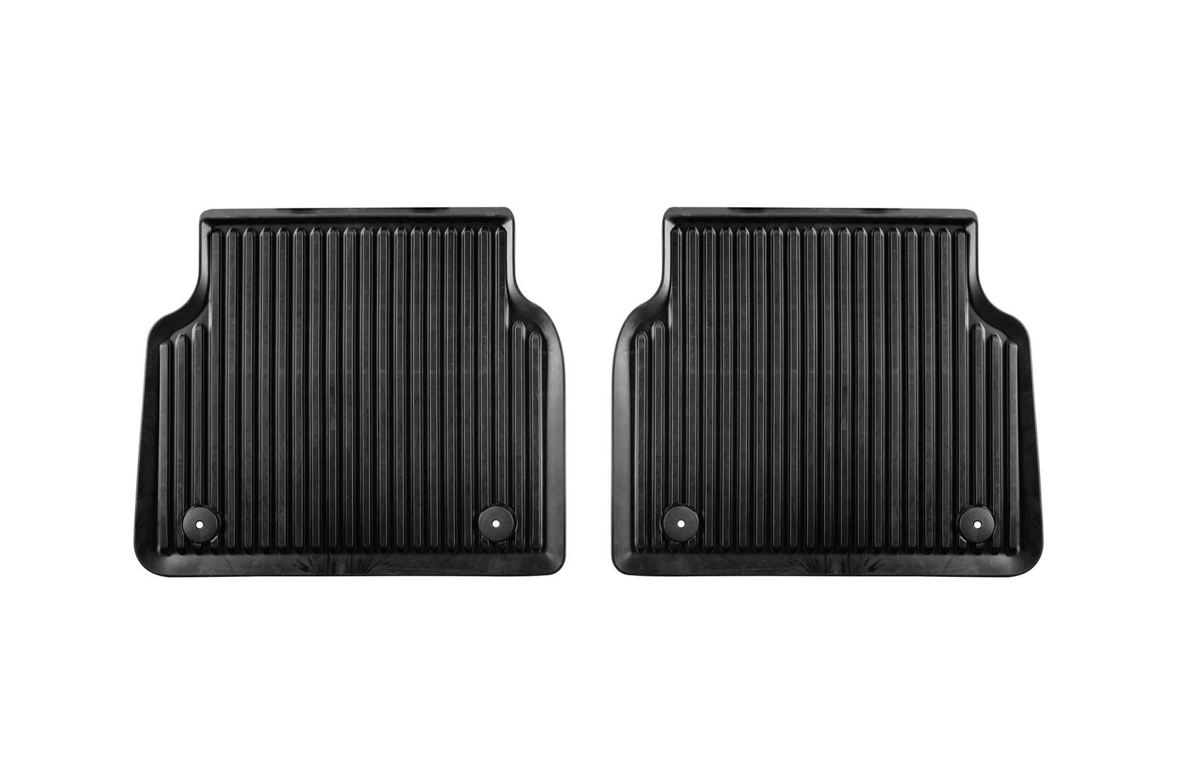 VW AG Задни Гумени патосници за Audi A8 2010-2017 кратка верзија 2 дела црни