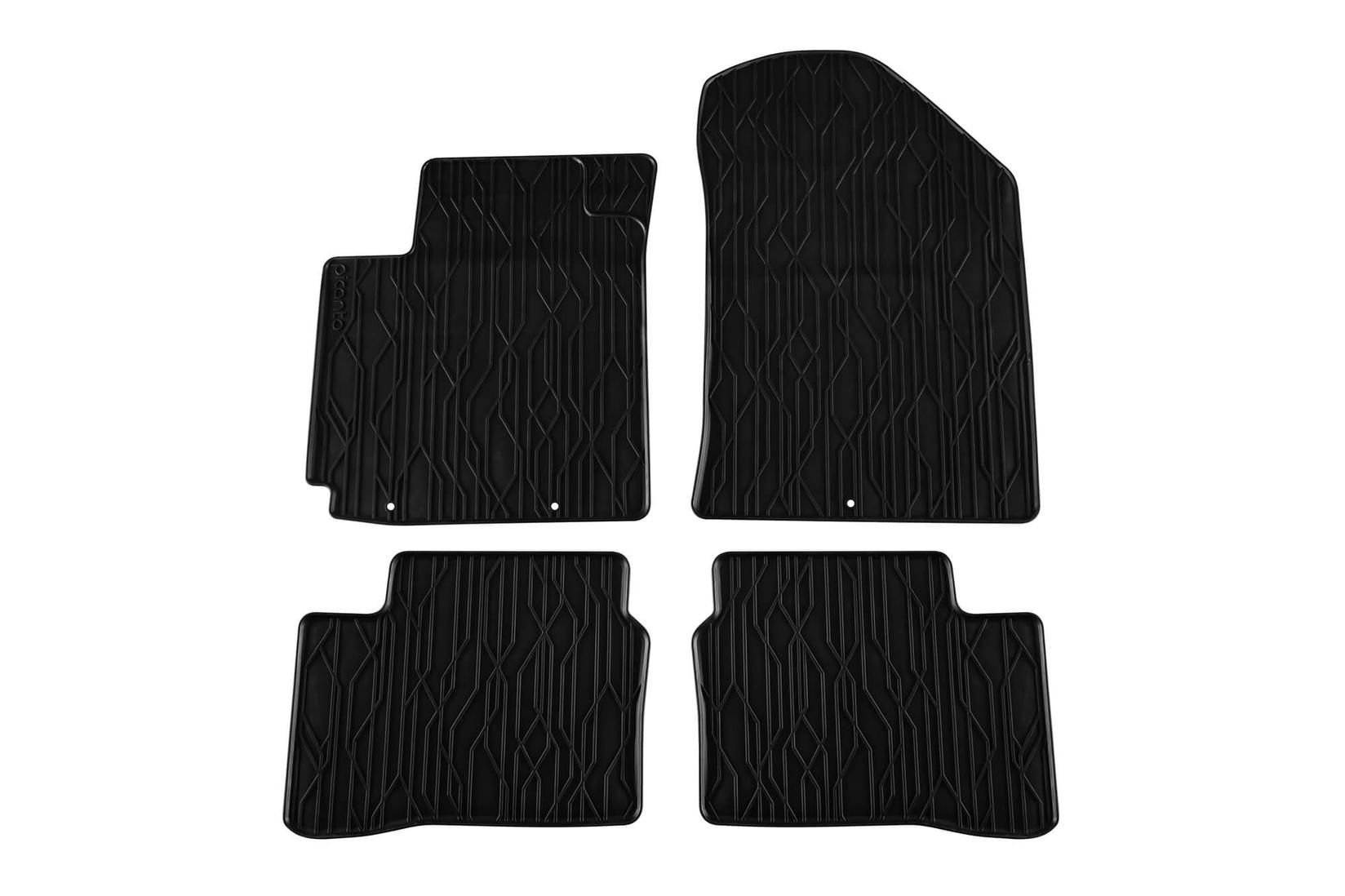 GUMARNY ZUBRI Гумени патосници за Kia Picanto 2010-2016 4 дела црни