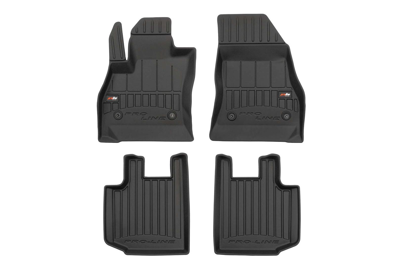 FROGUM 3D Гумени патосници за Fiat 500L по 2012 година 4 дела црни