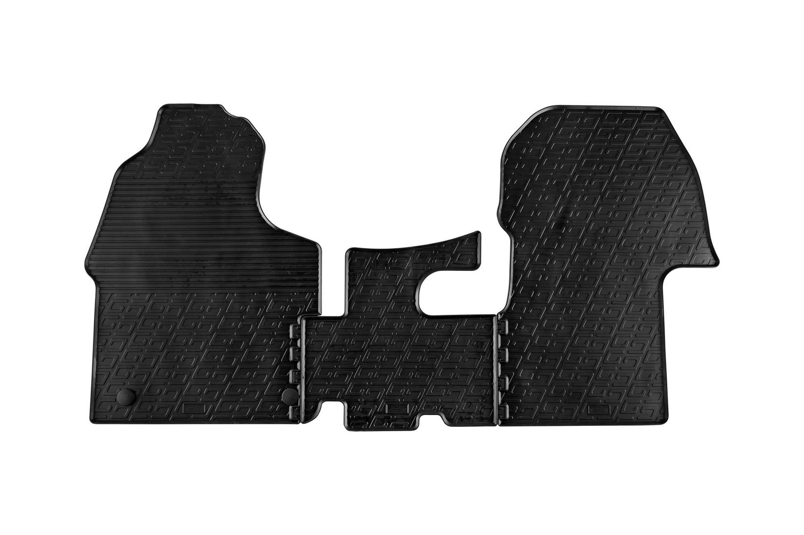 GLEDRING Гумени патосници за Mercedes Sprinter по 2018 година со заден погон 3 места 3 дела црни