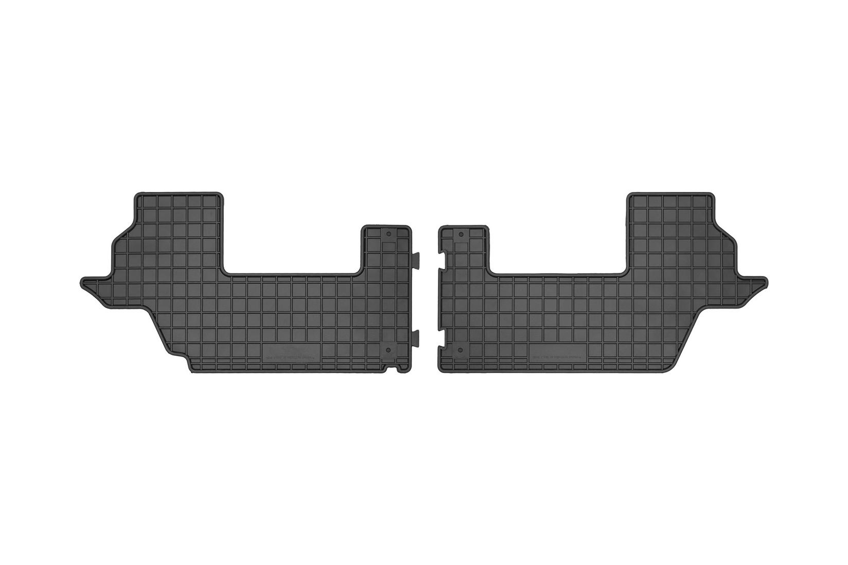 FROGUM Гумени патосници за Kia Carens 2013-2018 за 3-ти ред седишта 2 дела црни