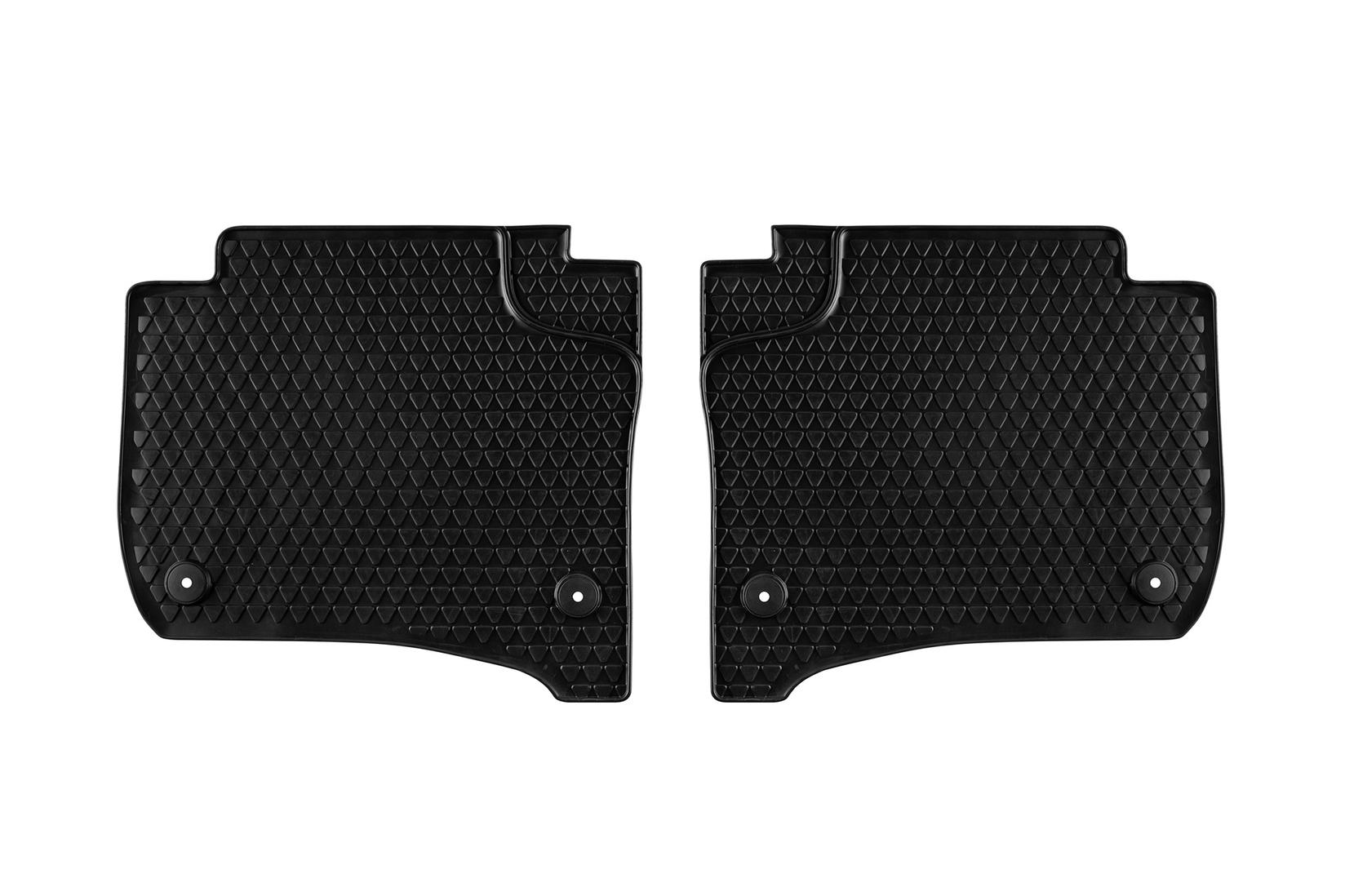 VW AG Задни Гумени патосници за VW Touareg 2011-2015 2 дела црни