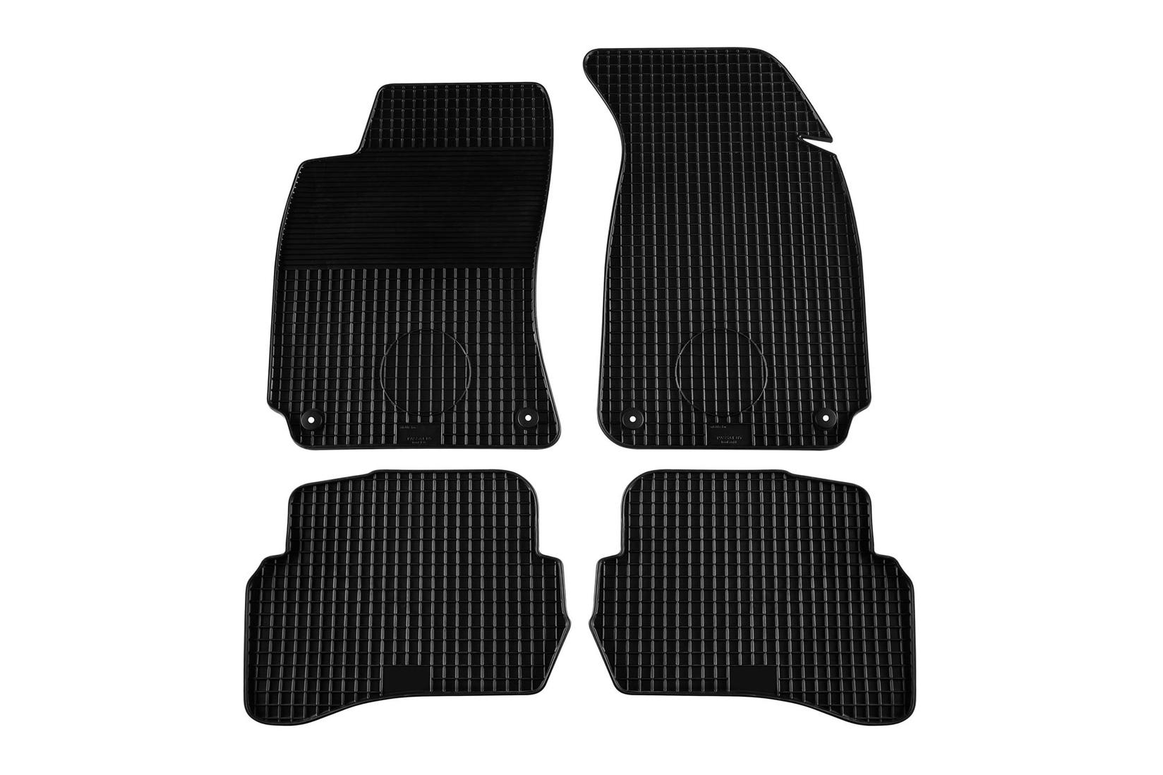 GUMARNY ZUBRI Гумени патосници за VW Passat B5 B5.5 1997-2004 4 дела црни со округли отвори