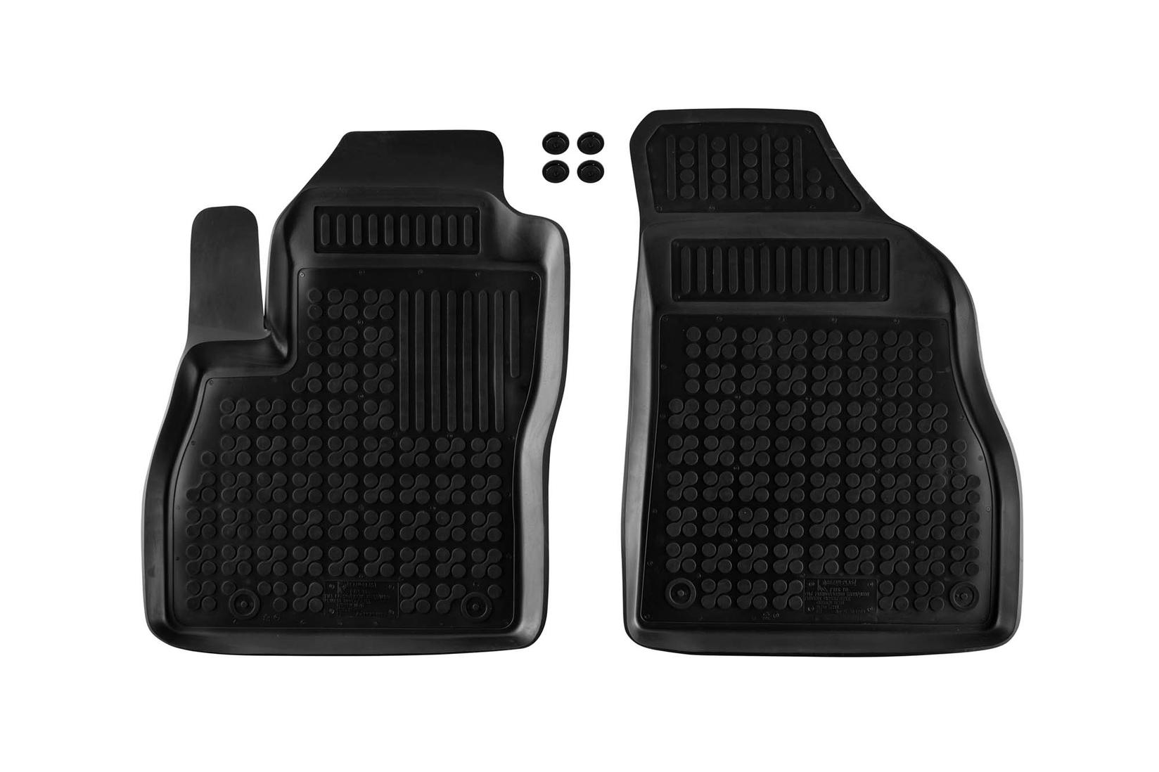 REZAW-PLAST Гумени патосници за Peugeot Bipper Fiat Fiorino по 2007г Citroen Nemo 2008-2017 2 дела