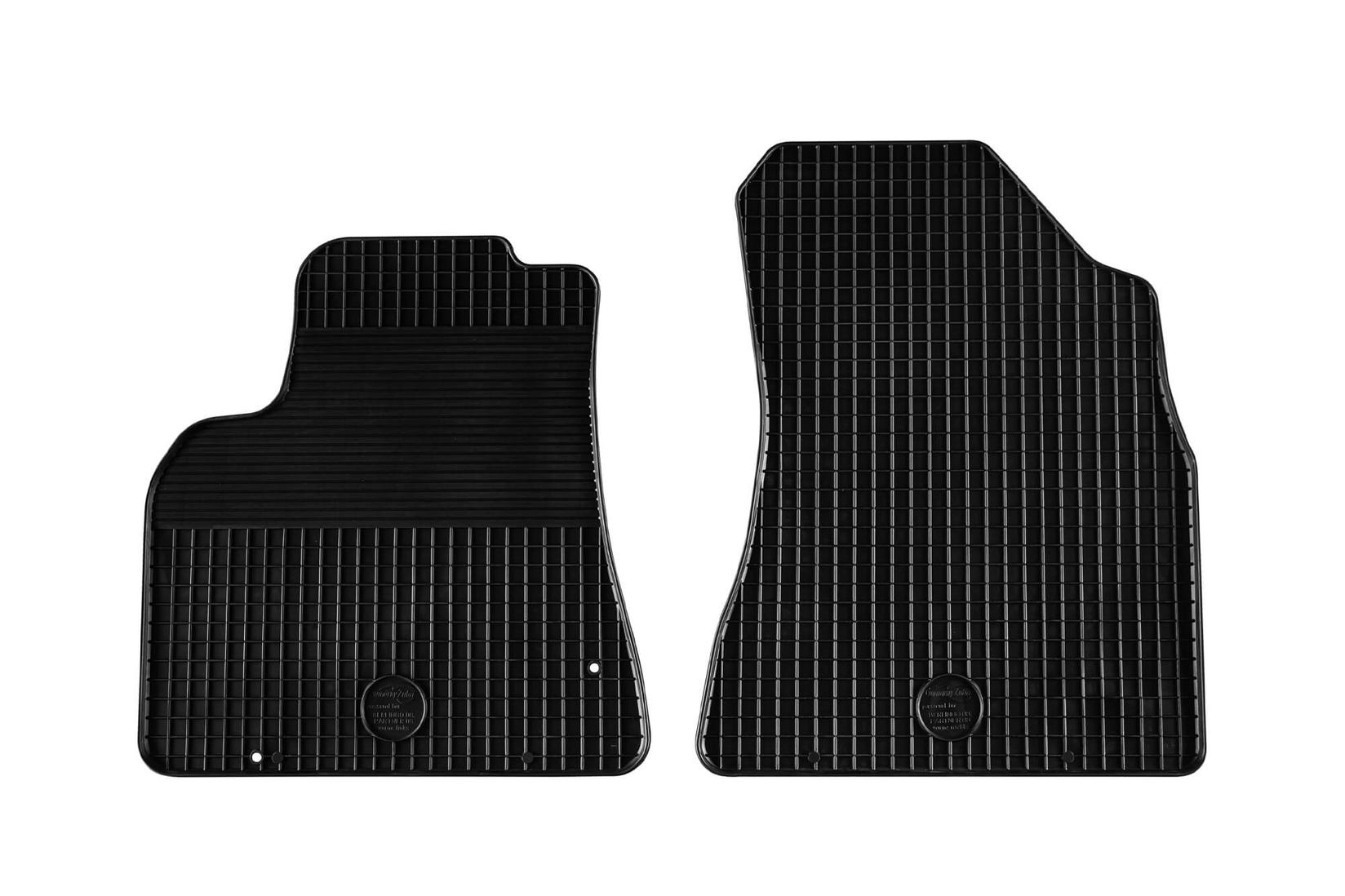 GUMARNY ZUBRI Гумени патосници за Citroen Berlingo Peugeot Partner 2008-2018 2 дела црни