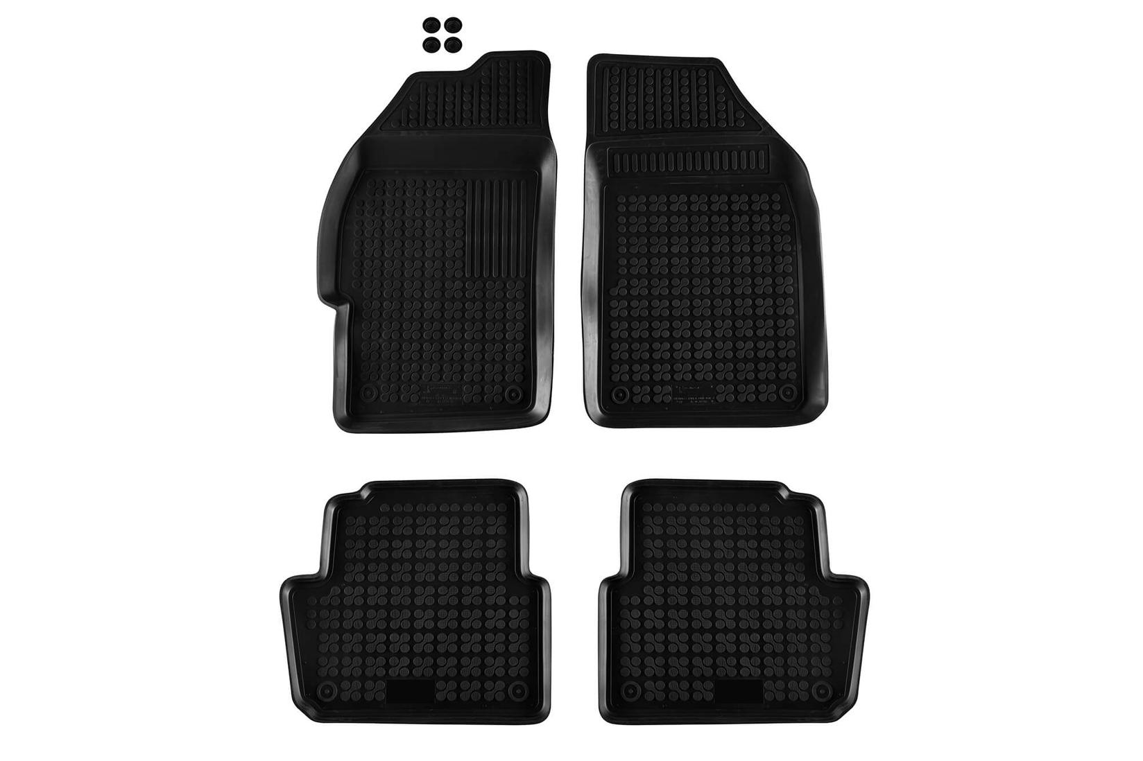 REZAW-PLAST Гумени патосници за Chevrolet Spark 2009-2012 4 дела црни