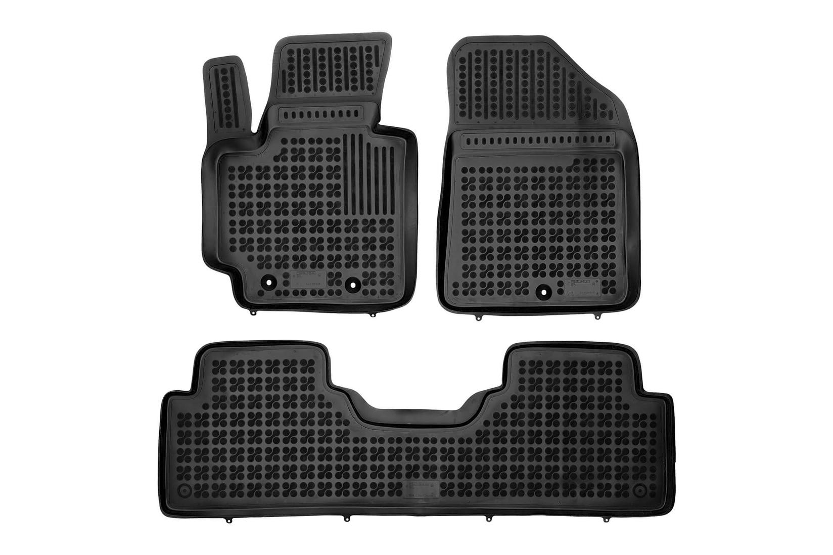 REZAW-PLAST Гумени патосници за Kia Soul 2013-2018 3 дела црни