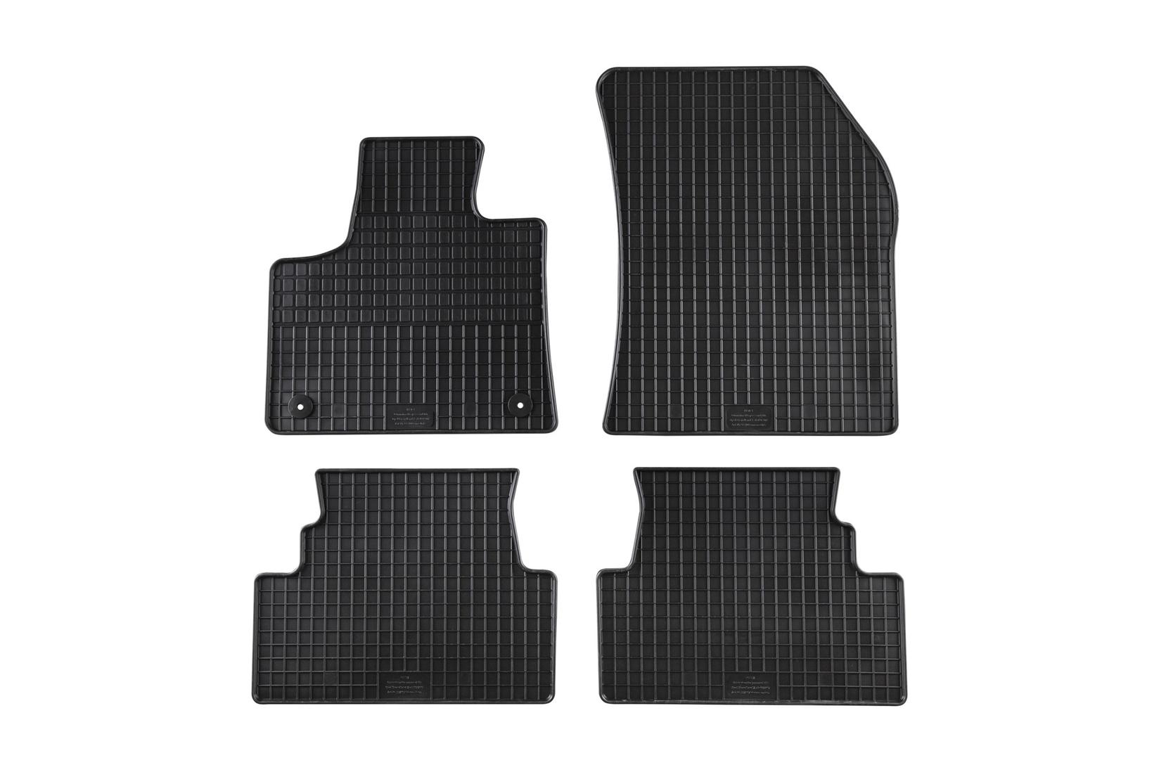 PETEX Гумени патосници за Opel Grandland X Peugeot 3008 по 2017 година 4 дела црни B01E2