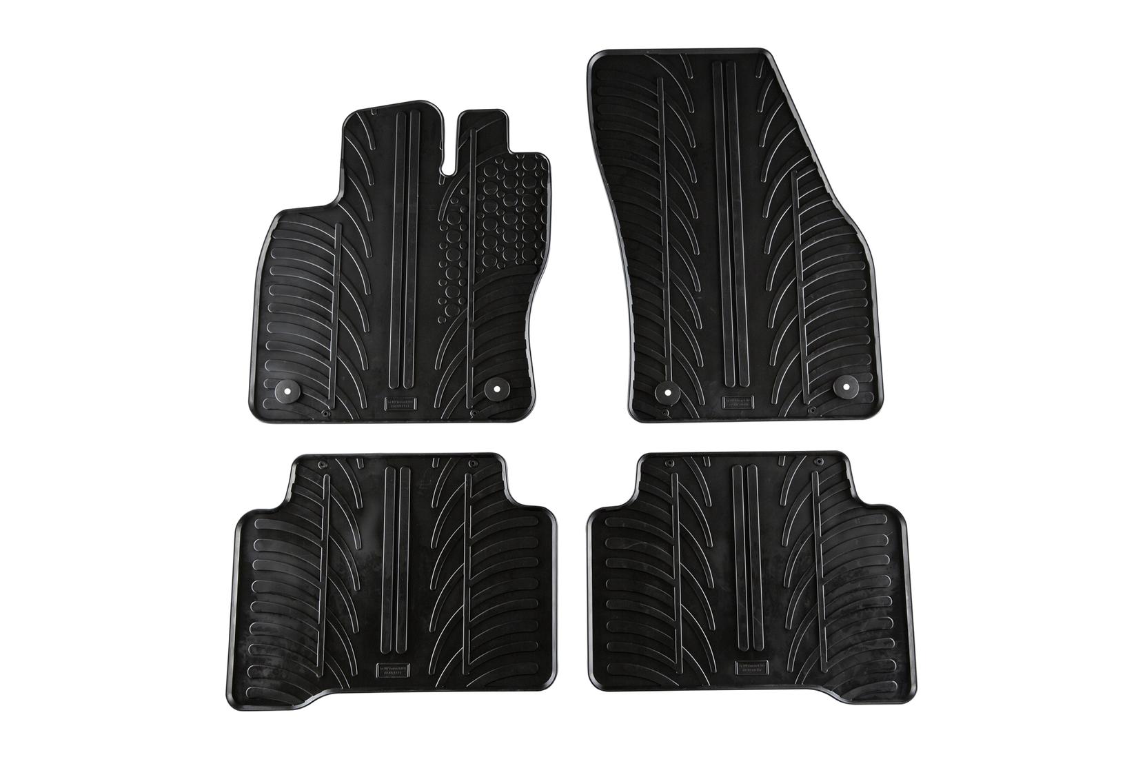 GLEDRING Гумени патосници за VW Touran по 2015 година 4 дела црни