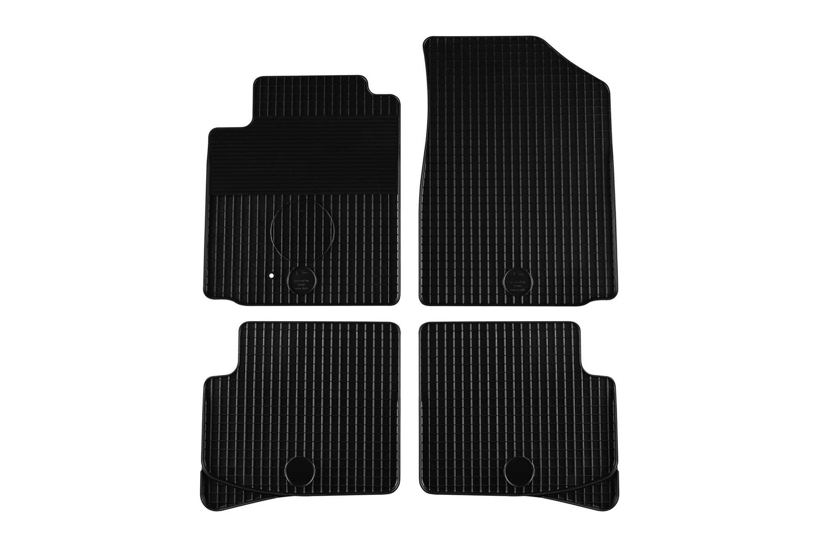 GUMARNY ZUBRI Гумени патосници за Toyota Yaris 1999-2005со5 врати 4 дела црни