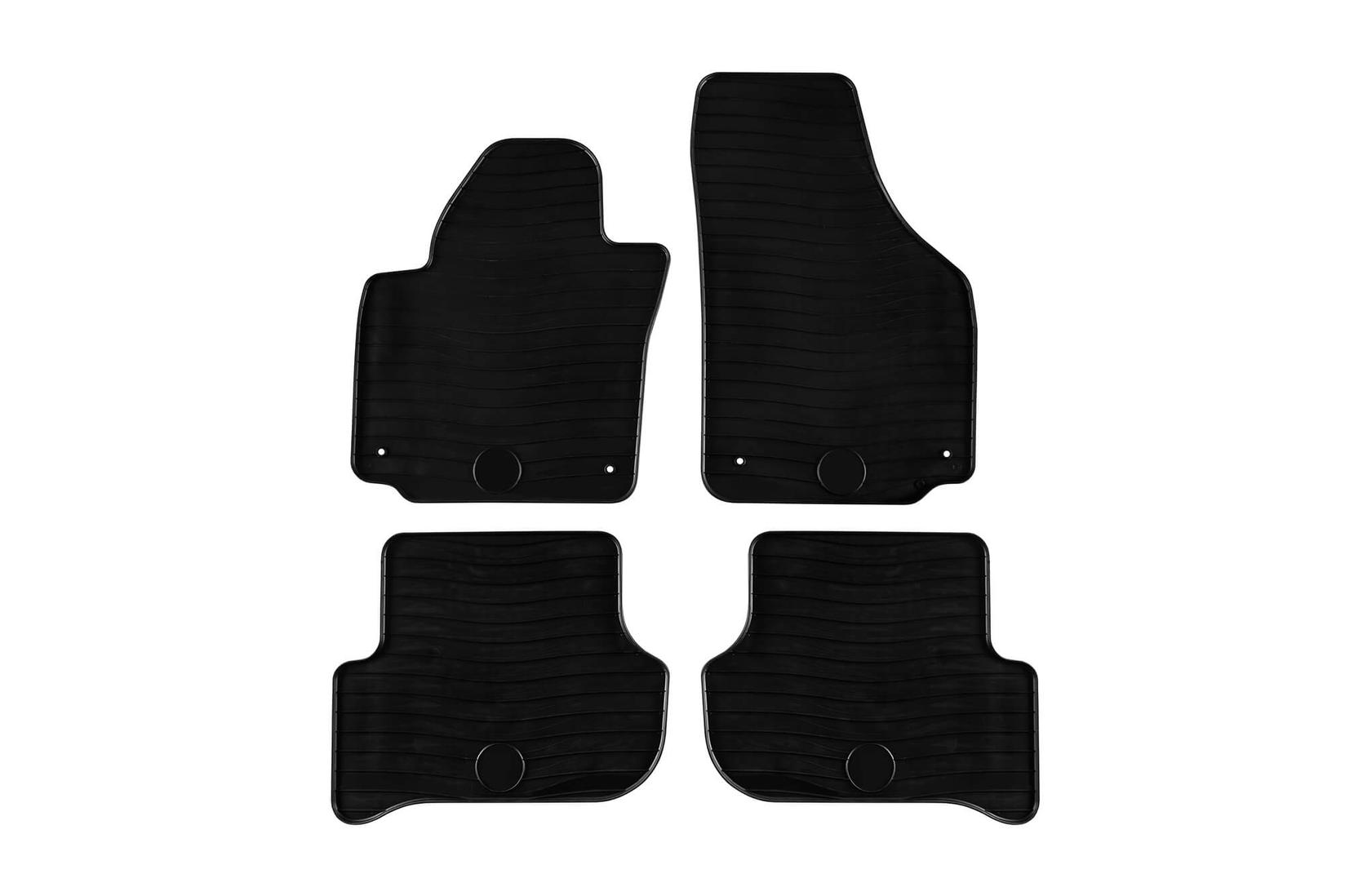 GUMARNY ZUBRI Гумени патосници за Skoda Yeti по 2009 година 4 дела црни