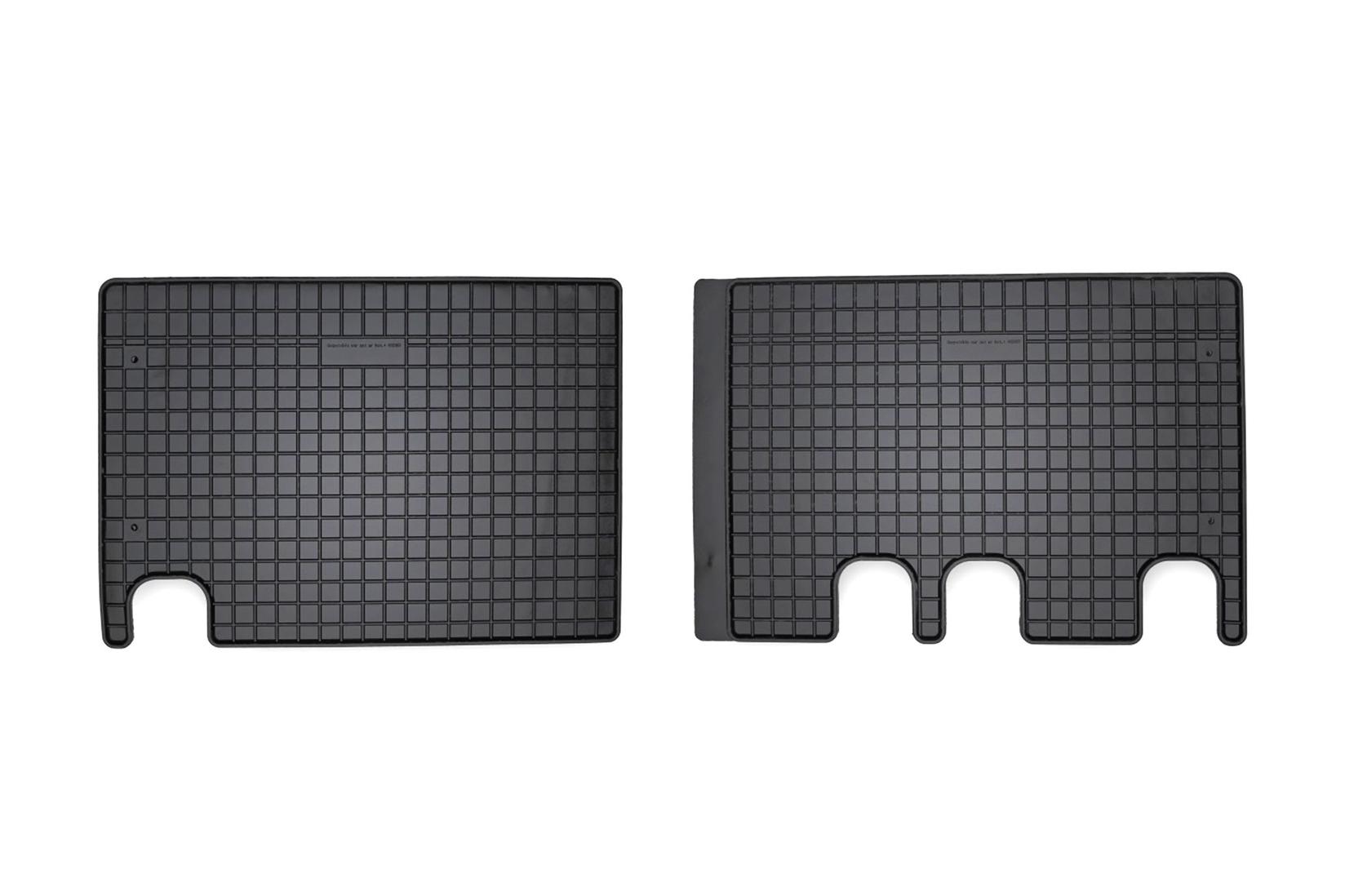 FROGUM Гумени патосници за Citroen Jumpy по 2016 година за 2-ри ред седишта 2 дела црни