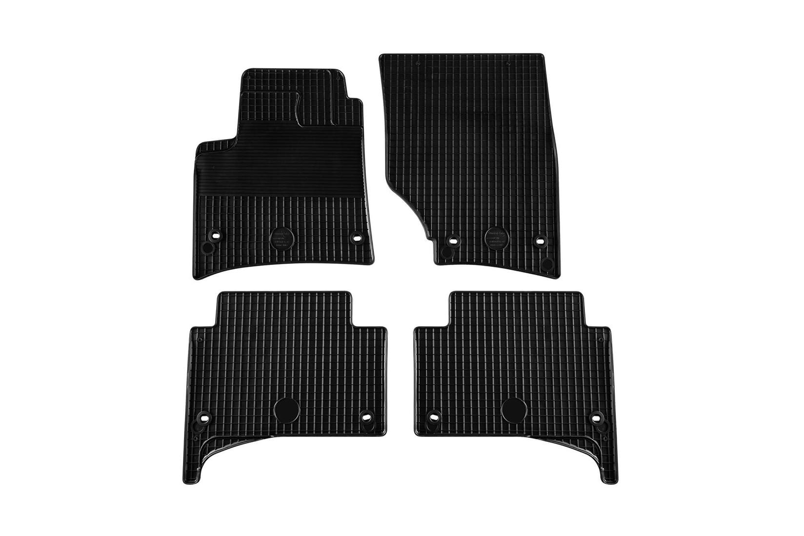 GUMARNY ZUBRI Гумени патосници за VW Touareg Porsche Cayenne 2003-2009 4 дела црни со овални отвори