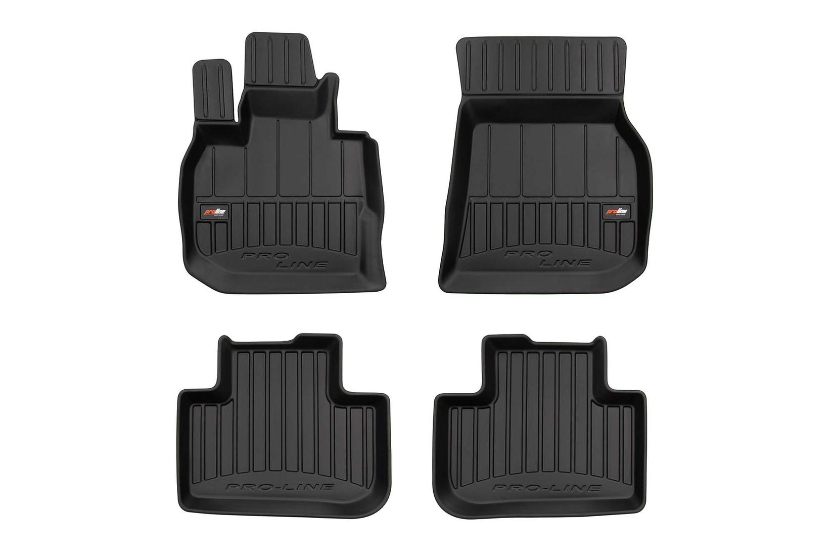 FROGUM 3D Гумени патосници за BMW X3 G01 по 2017 година X4 G02 по 2018 година 4 дела црни