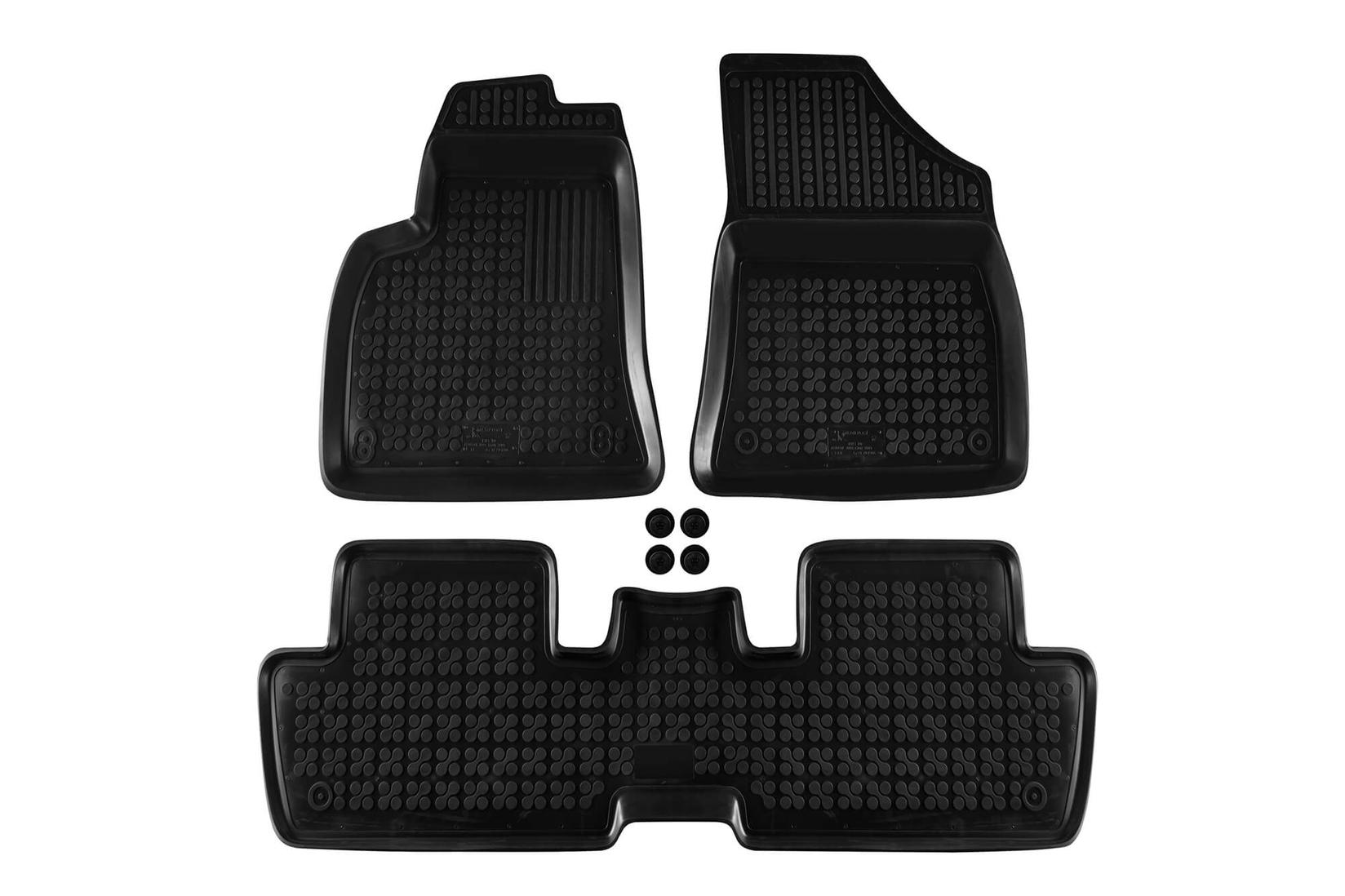 REZAW-PLAST Гумени патосници за Peugeot 3008 2009-2016 3 дела црни