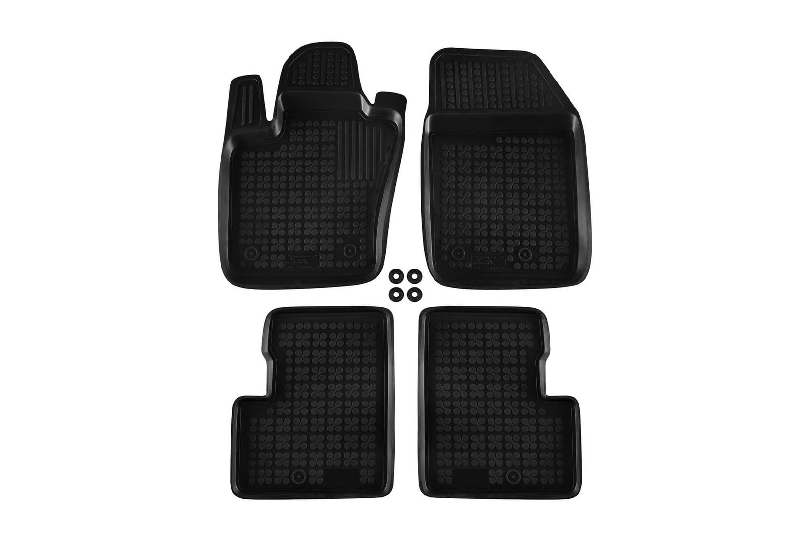 REZAW-PLAST Гумени патосници за Fiat 500X по 2014 година 4 дела црни