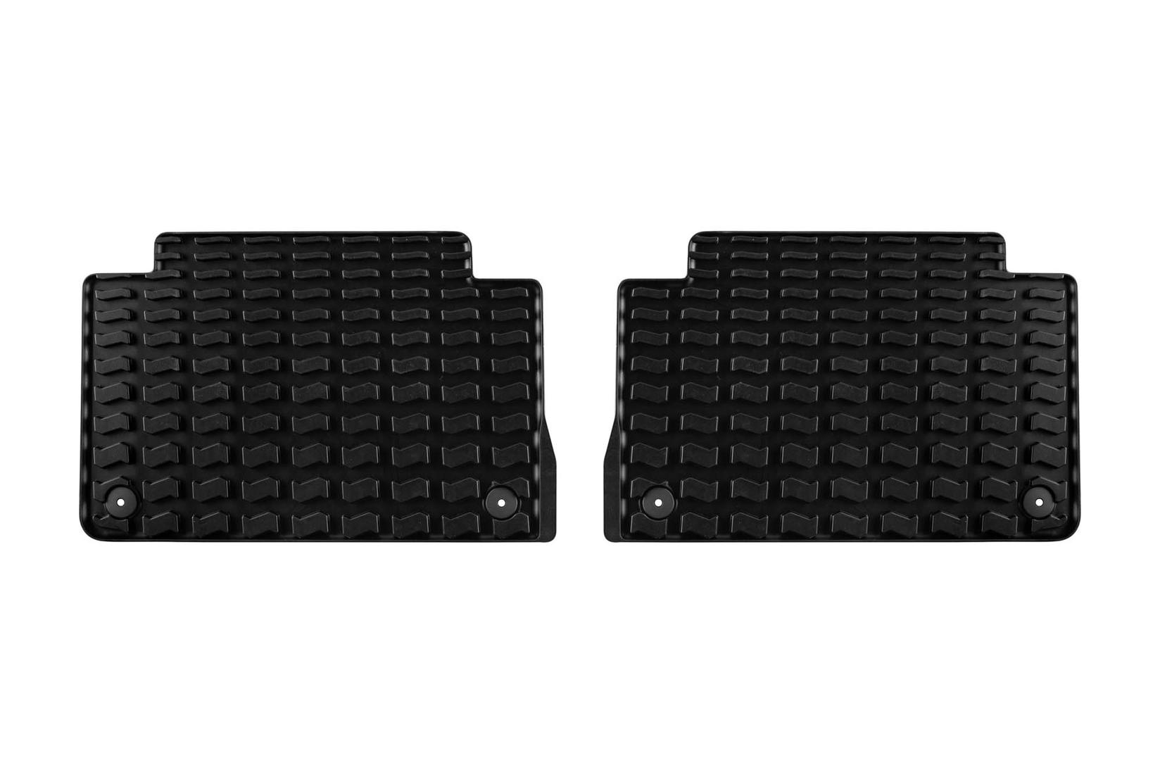 VW AG Задни Гумени патосници за Audi Q7 2009-2015 2 дела црни