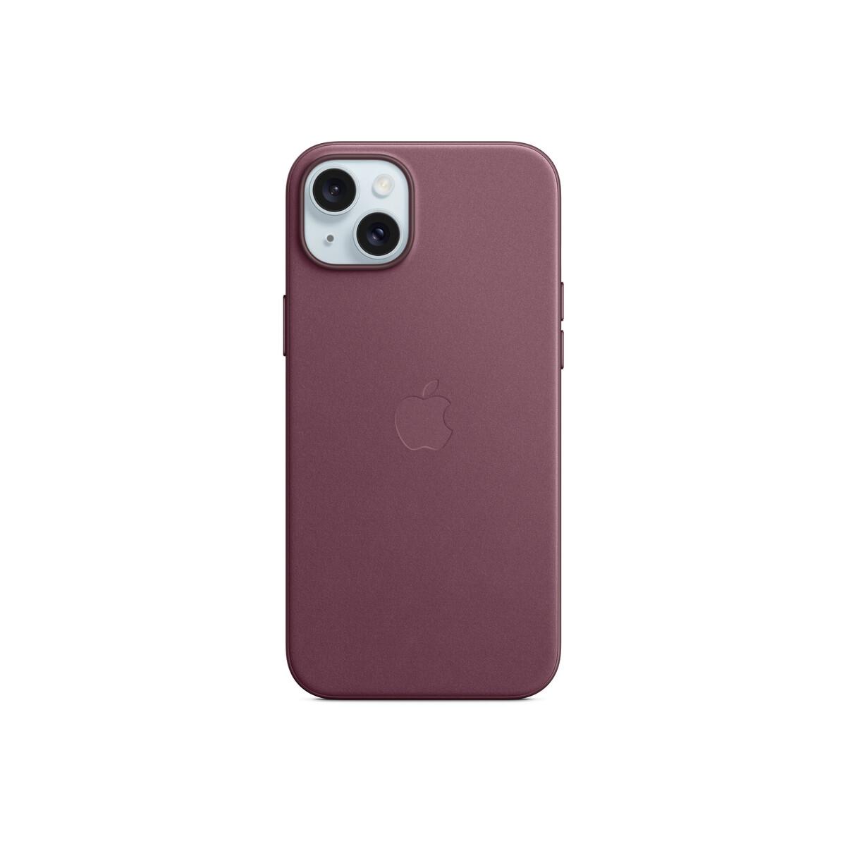 Футрола APPLE за мобилен телефон iPhone 15 Plus FineWoven, со MagSafe технологија, бордо