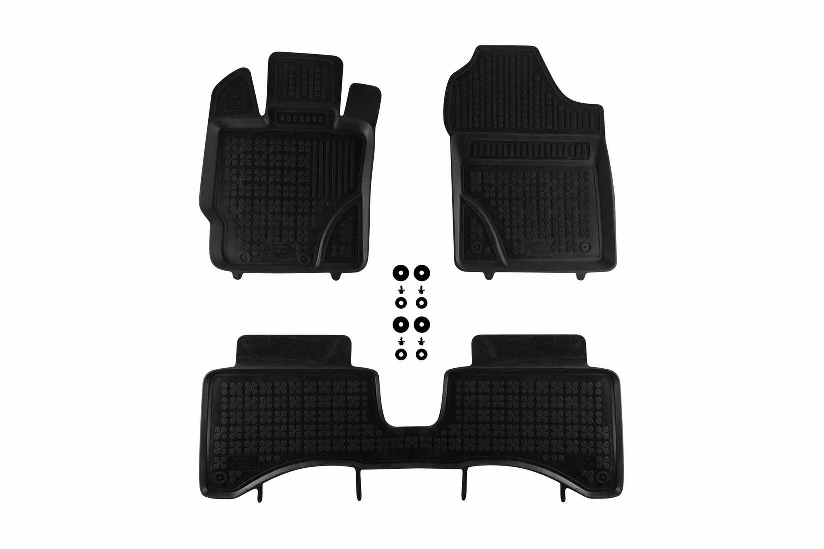 REZAW-PLAST Гумени патосници за Toyota Yaris хибрид 2012-2014 3 дела црни
