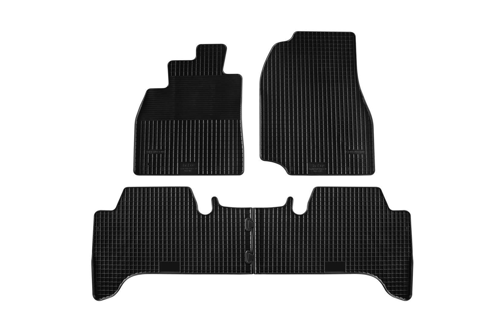 GUMARNY ZUBRI Гумени патосници за Toyota Land Cruiser J100 1998-2007 4 дела црни