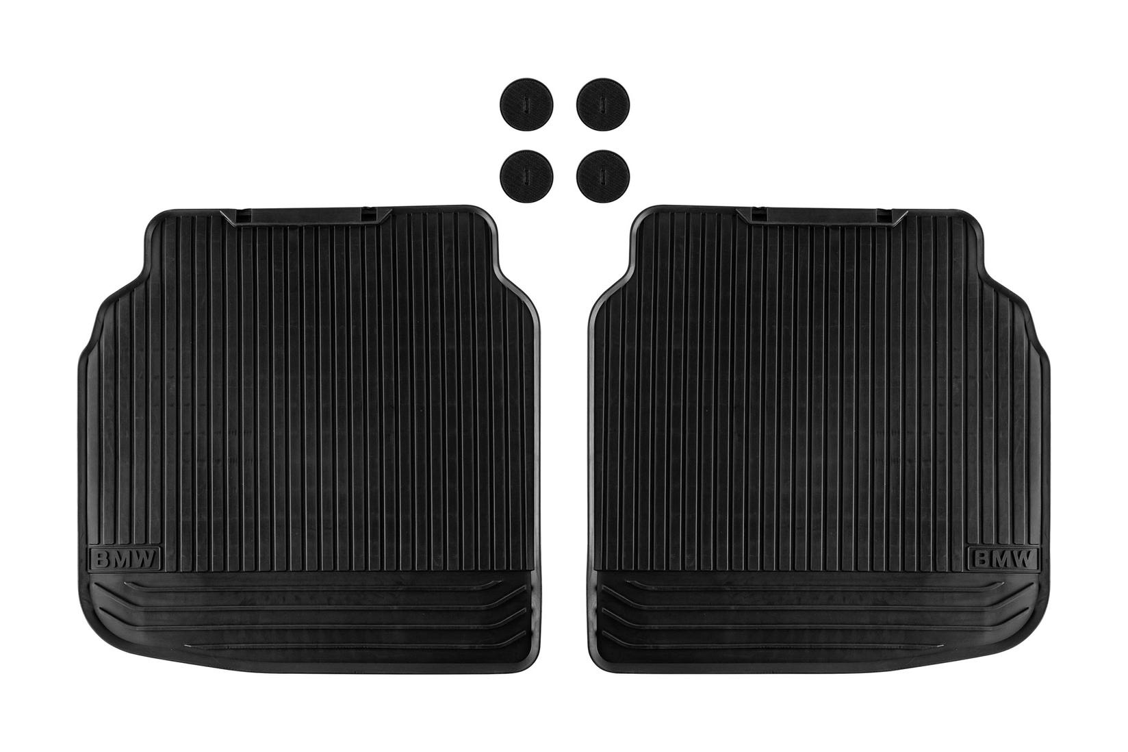BMW Задни Гумени патосници за BMW серија 7 F02 2008-2012 2 дела црни