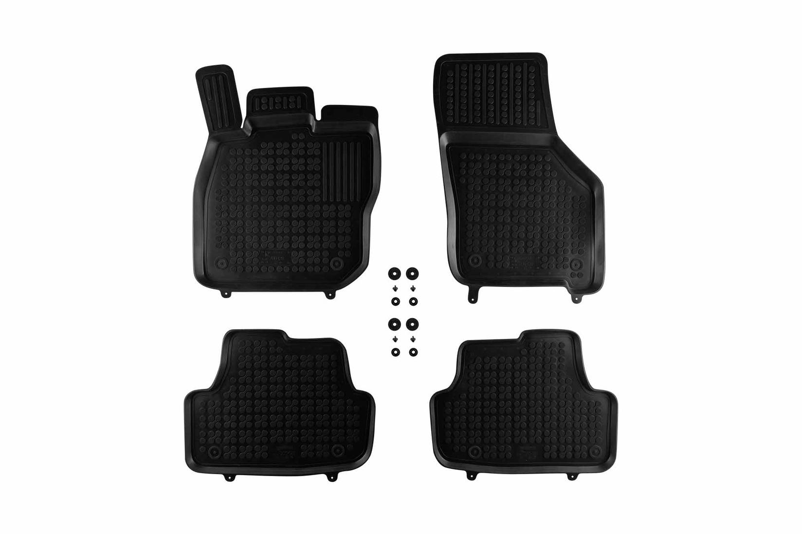 REZAW-PLAST Гумени патосници за VW Golf VIII хечбек System Mild Hybrid по 2019 година 4 дела црни