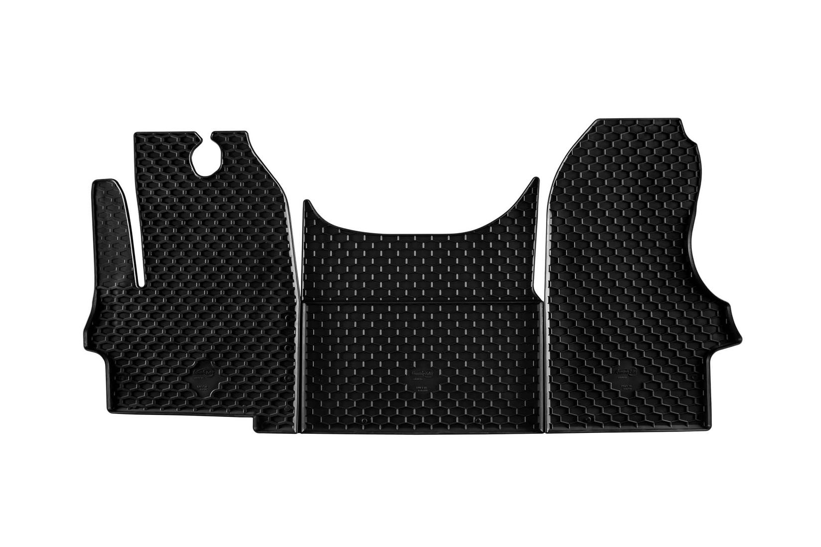 GUMARNY ZUBRI Гумени патосници за Iveco Daily по 2014 година 3 дела црни