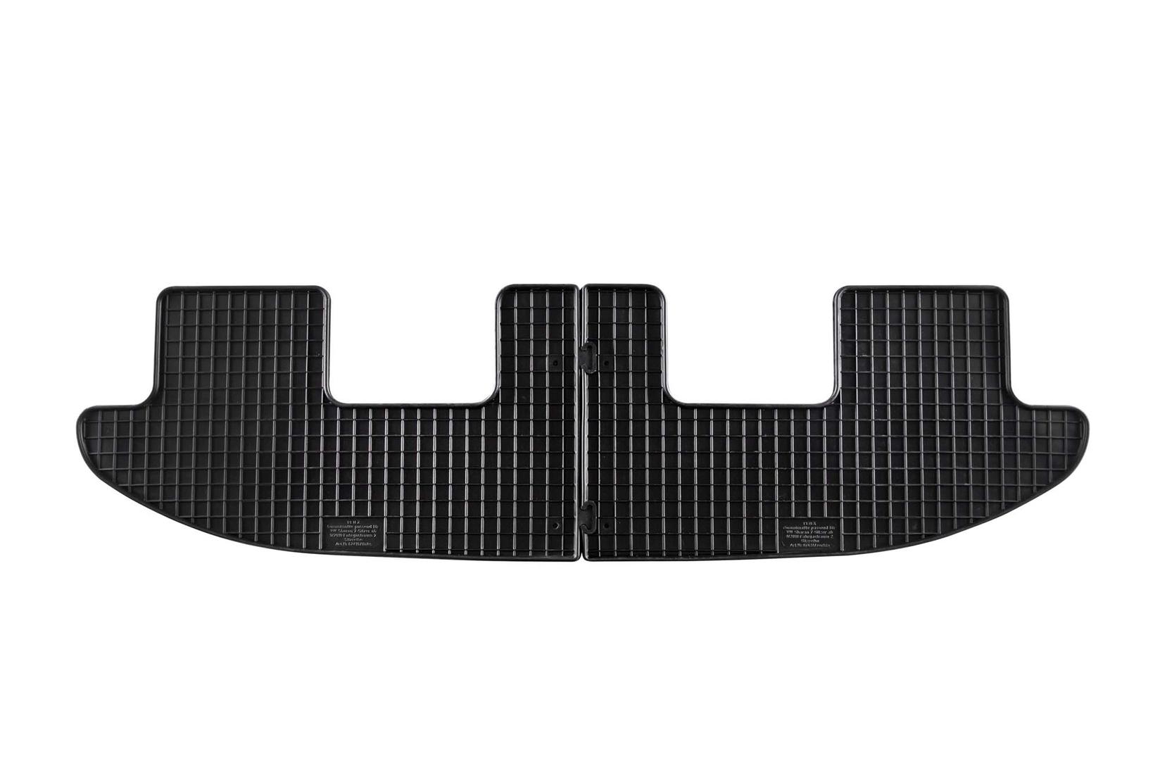 PETEX Гумени патосници за Volkswagen Sharan Seat Alhambra 2010-2020 7 места за 2-ри ред седишта 2 дела