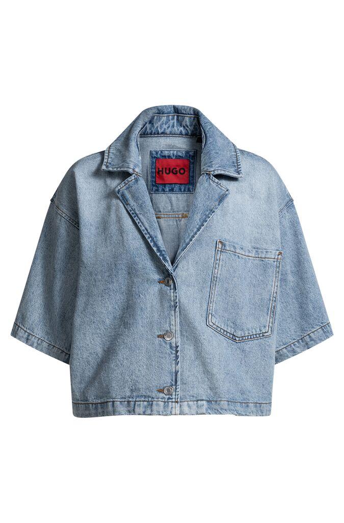 HUGO Женска Кошула со кратки ракави