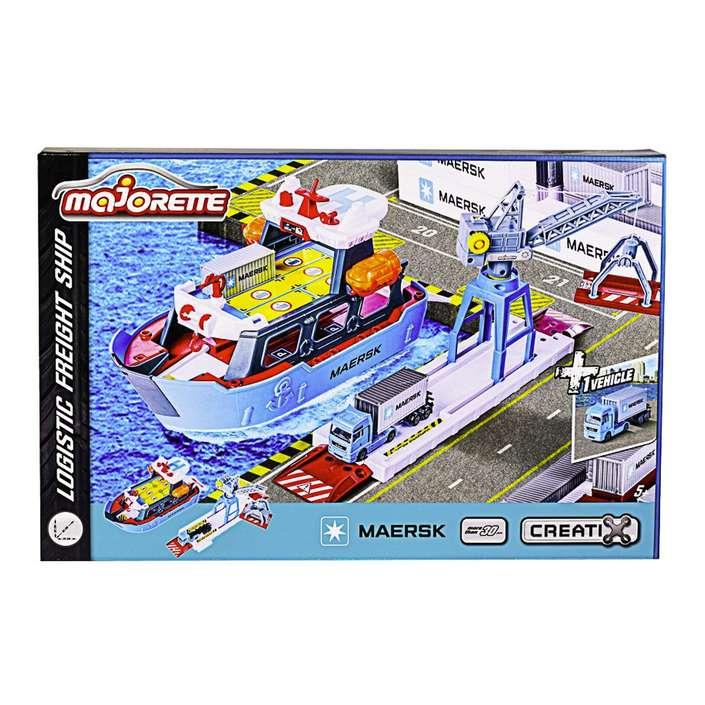 MAJORETTE Сет Creatix пристаниште со контејнерски брод 212050039