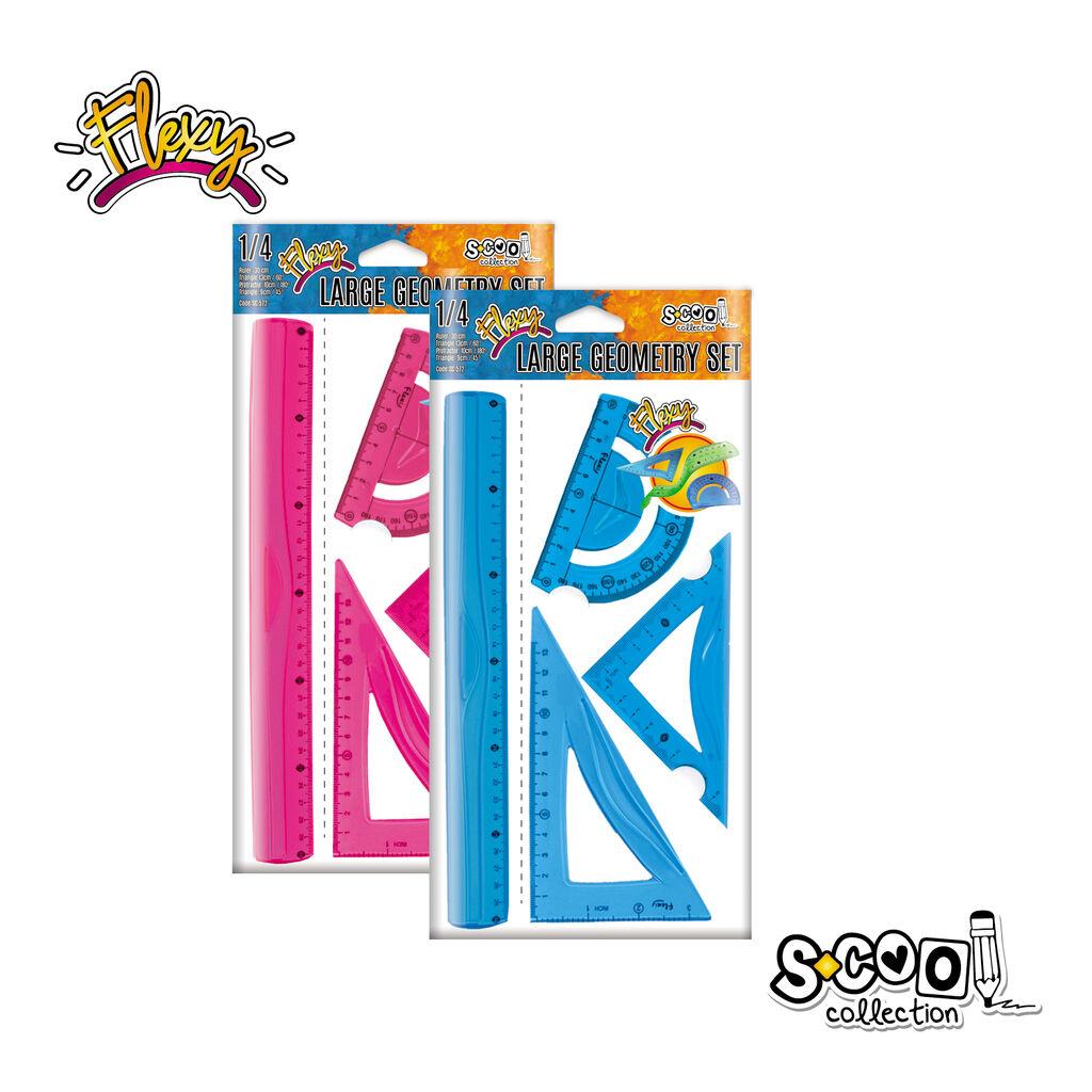 Scool Линијари Сет од 4