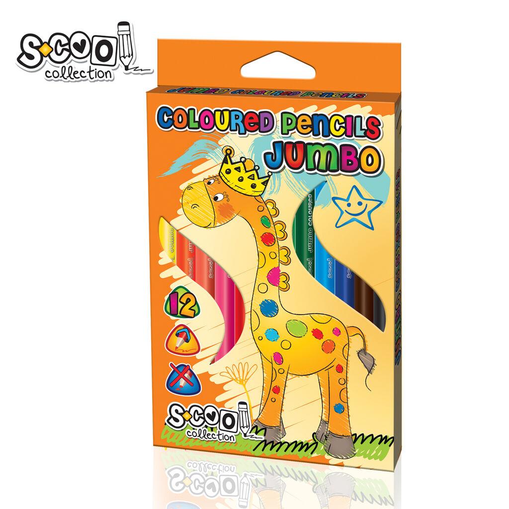 Scool Дрвени Боици Џамбо 12