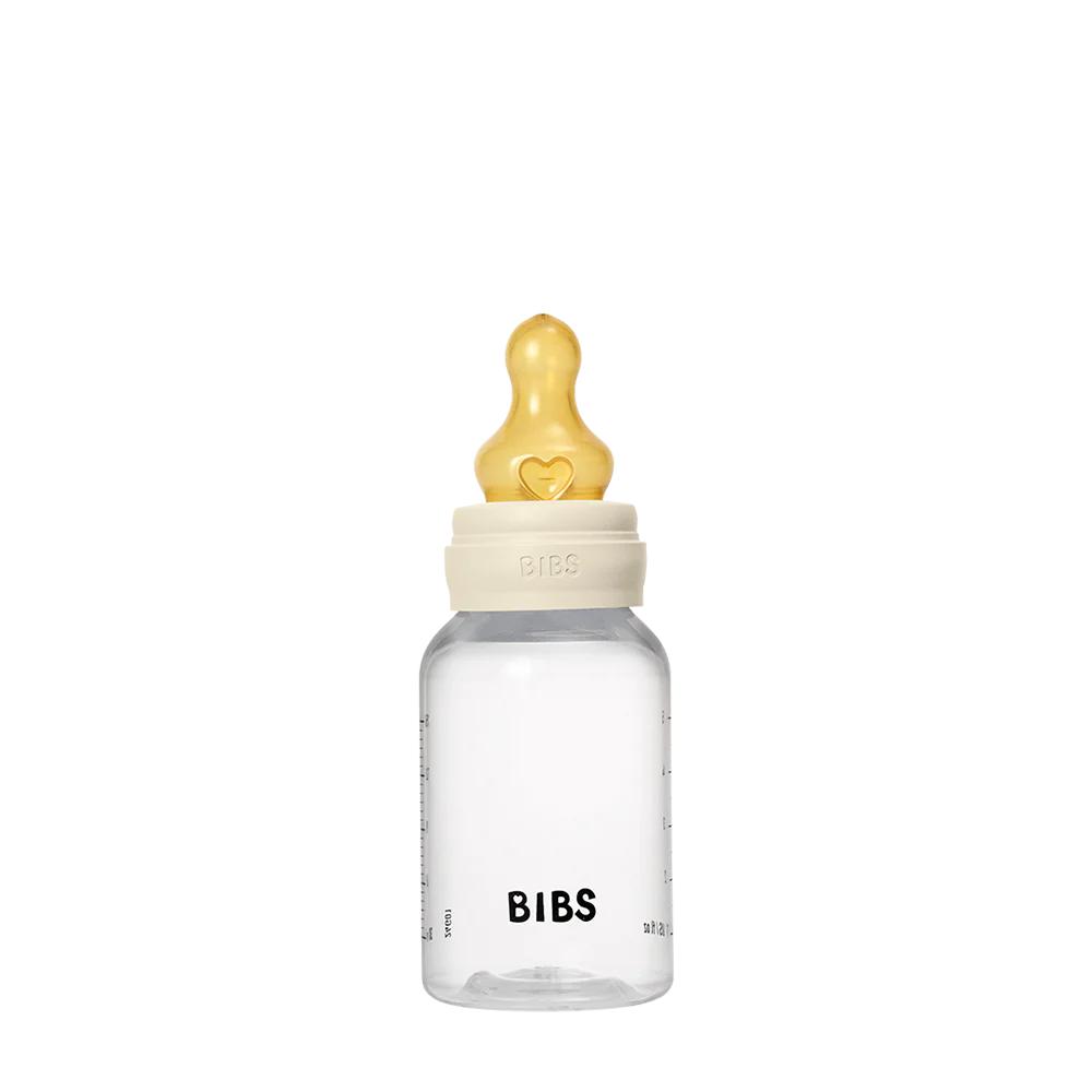 BIBS Baby plastc bottle complete set,Шише 150 ml Latex-Ivory