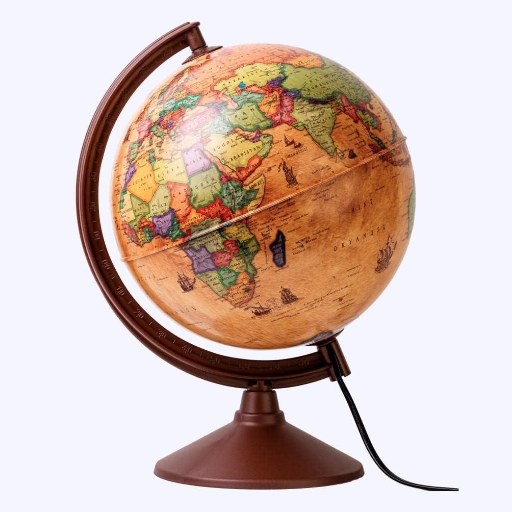 GURBUZ Глобус, 30цм, Македонски, LED, Antique, 44301