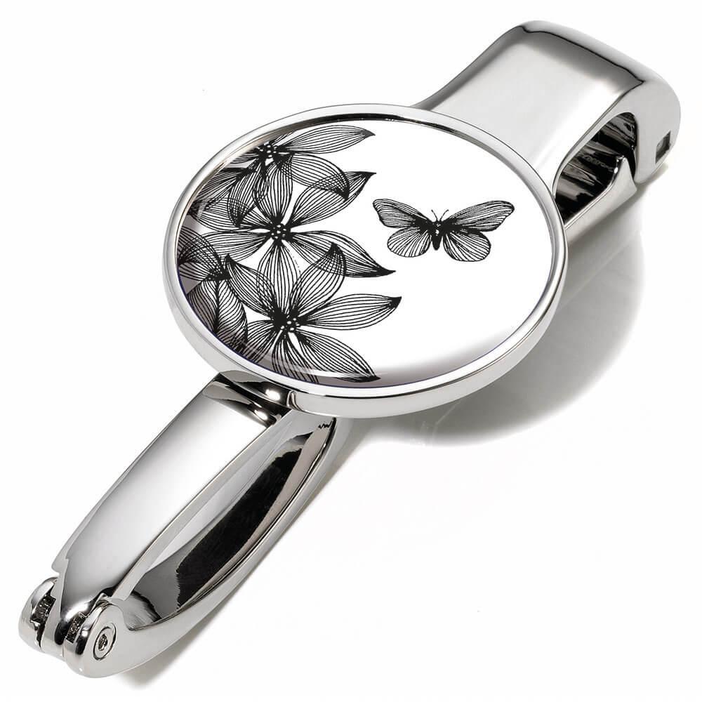 TROIKA Држач за чанта BLACK FLOWERS