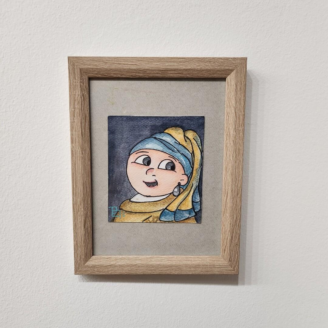 Ислутација „Девојката со бисерна обетка"