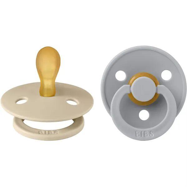 Bibs Colour Pacifier Vanilla/Cloud Латех Цуцла Лажливка 2 (6+ Месеци), 2 Цуцли